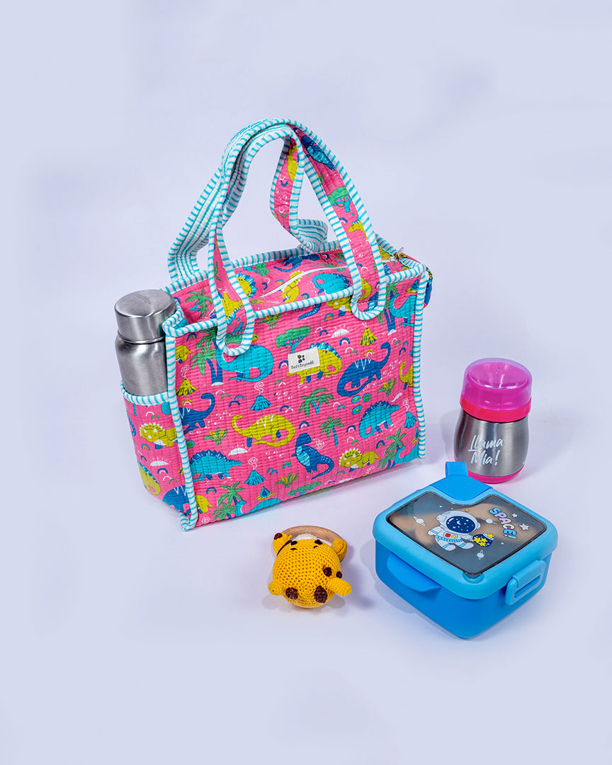 KIDS PRINT MINI TOTE BAG WITH ZIP