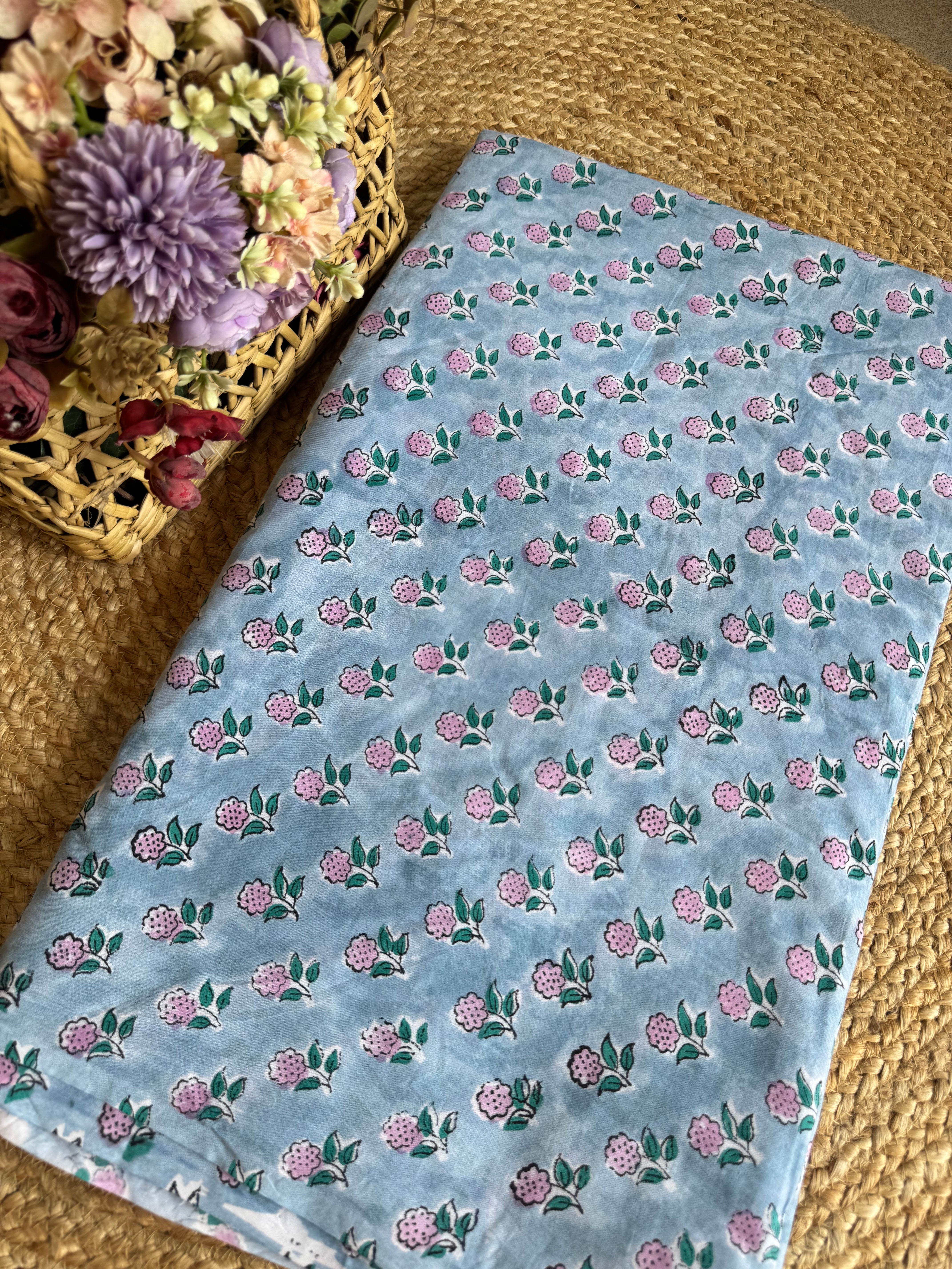 HAND BLOCK PRINTED COTTON FABRIC