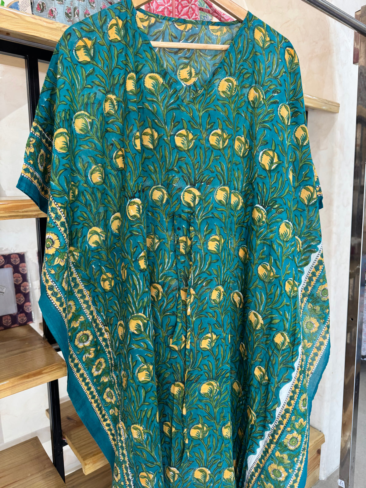 HANDBLOCK PRINTED LONG KAFTAN