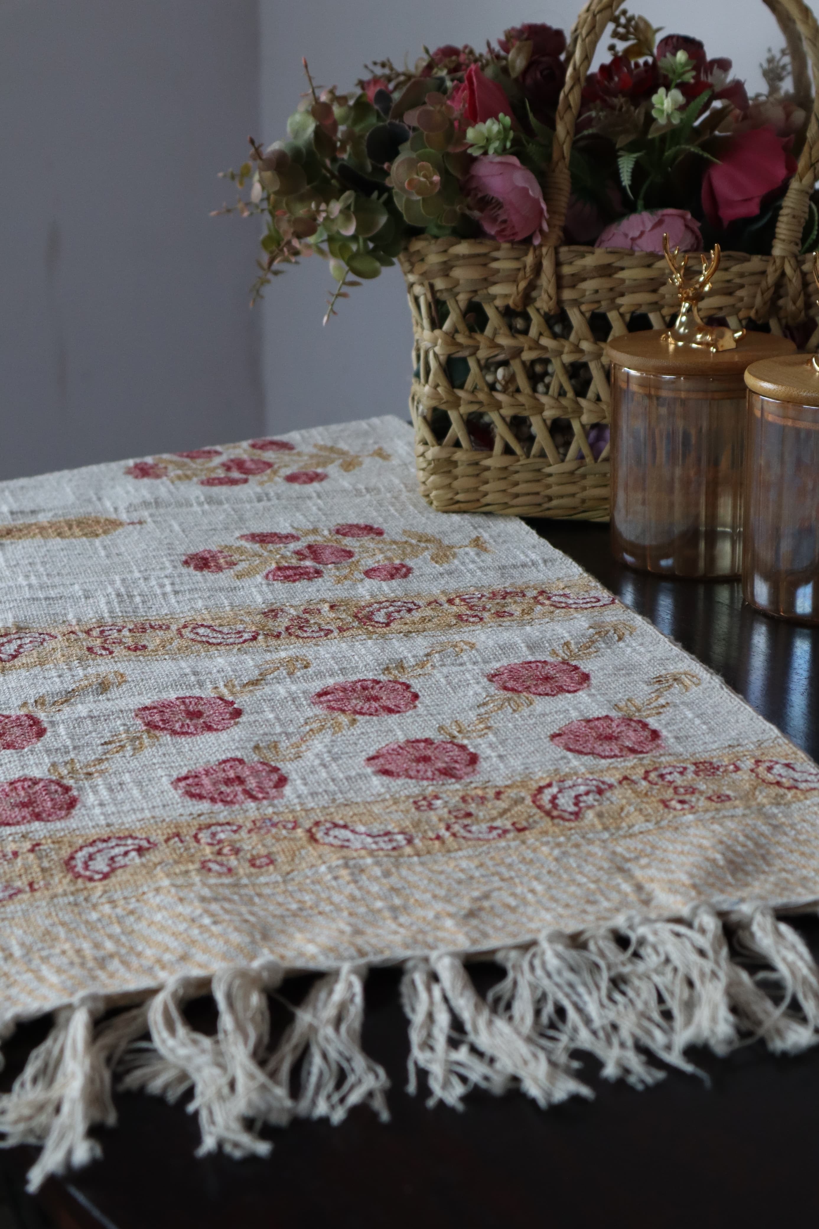 HAND BLOCK PRINTED TABLE RUNNER