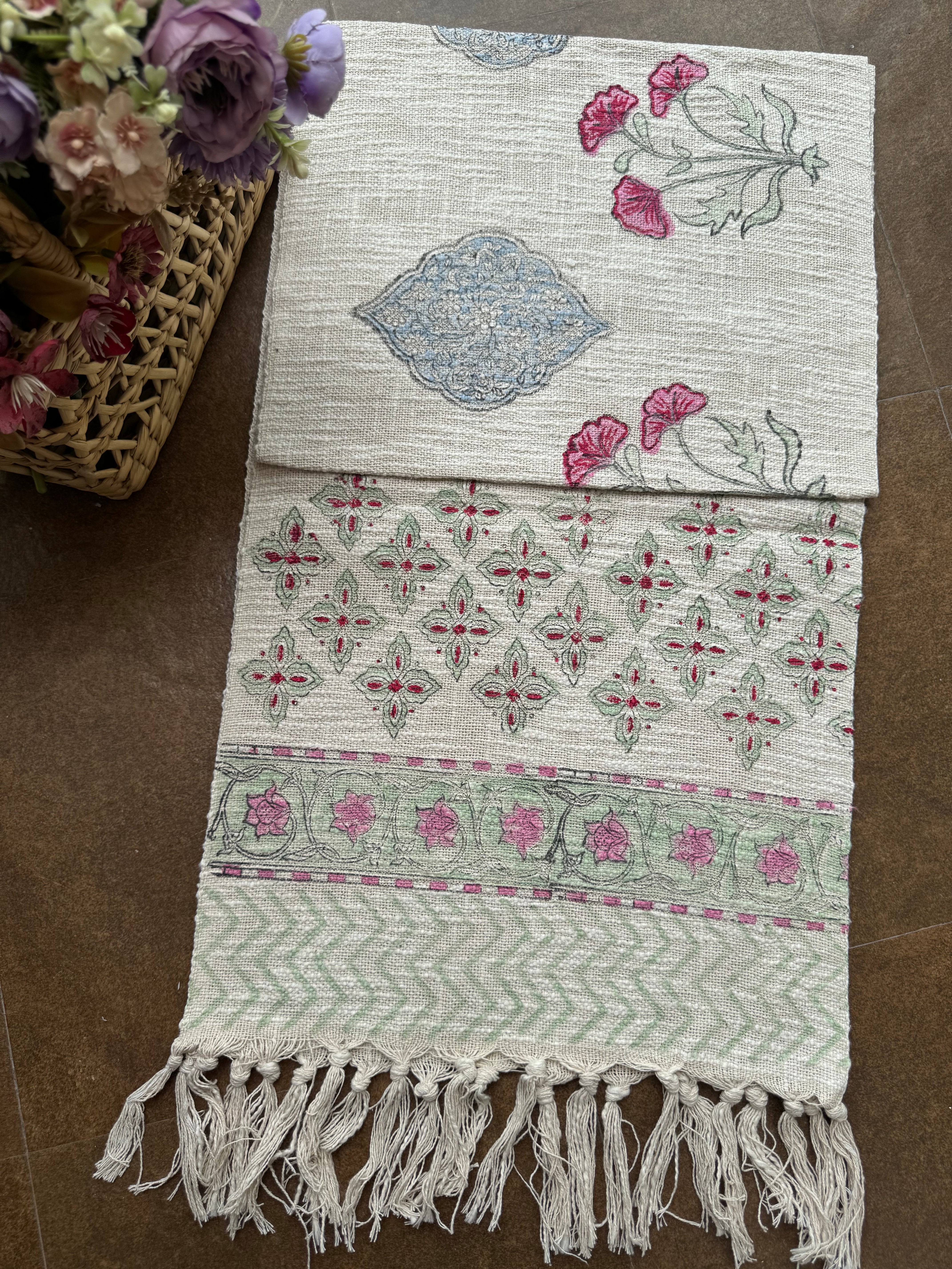 HAND BLOCK PRINTED TABLE RUNNER