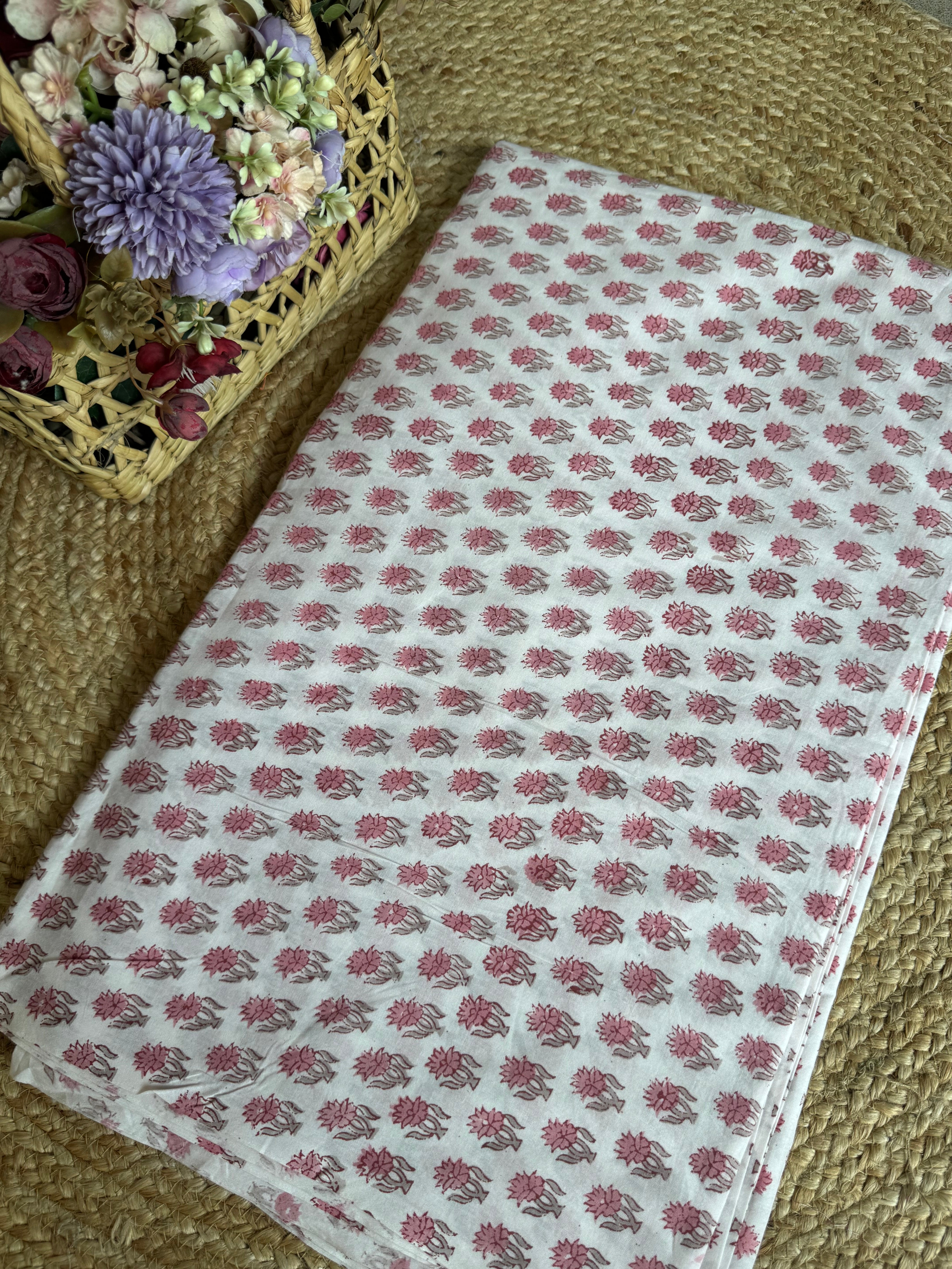 HAND BLOCK PRINTED COTTON FABRIC