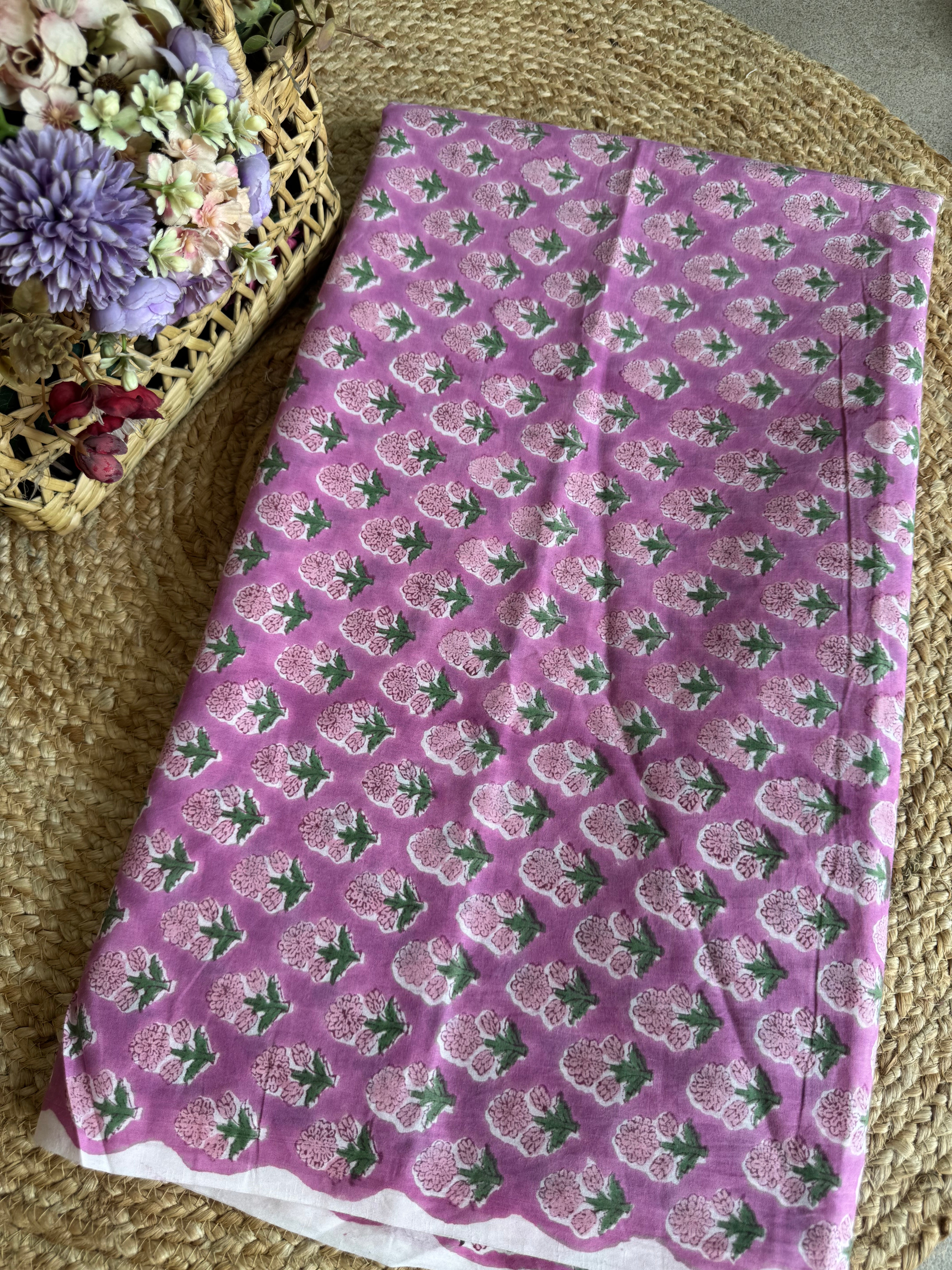 HAND BLOCK PRINTED COTTON FABRIC