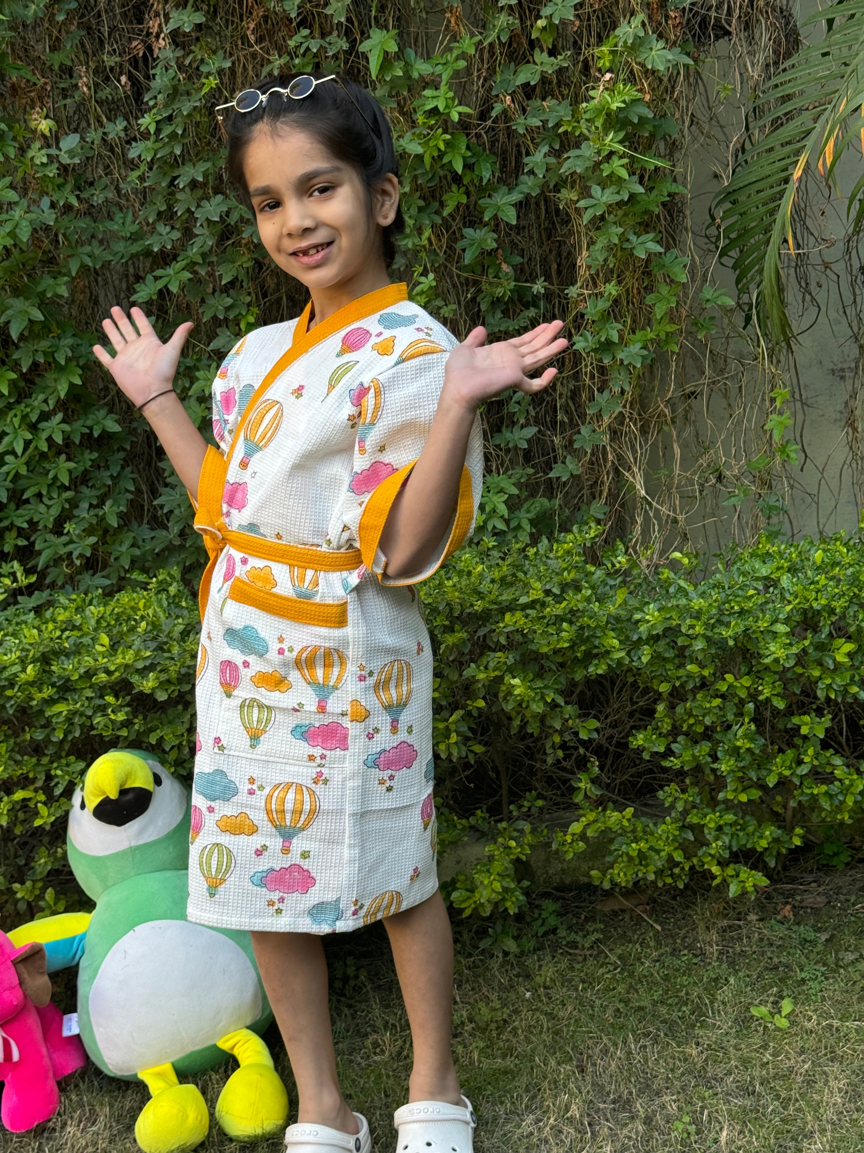 BLOCK PRINTED KIDS BATHROBES