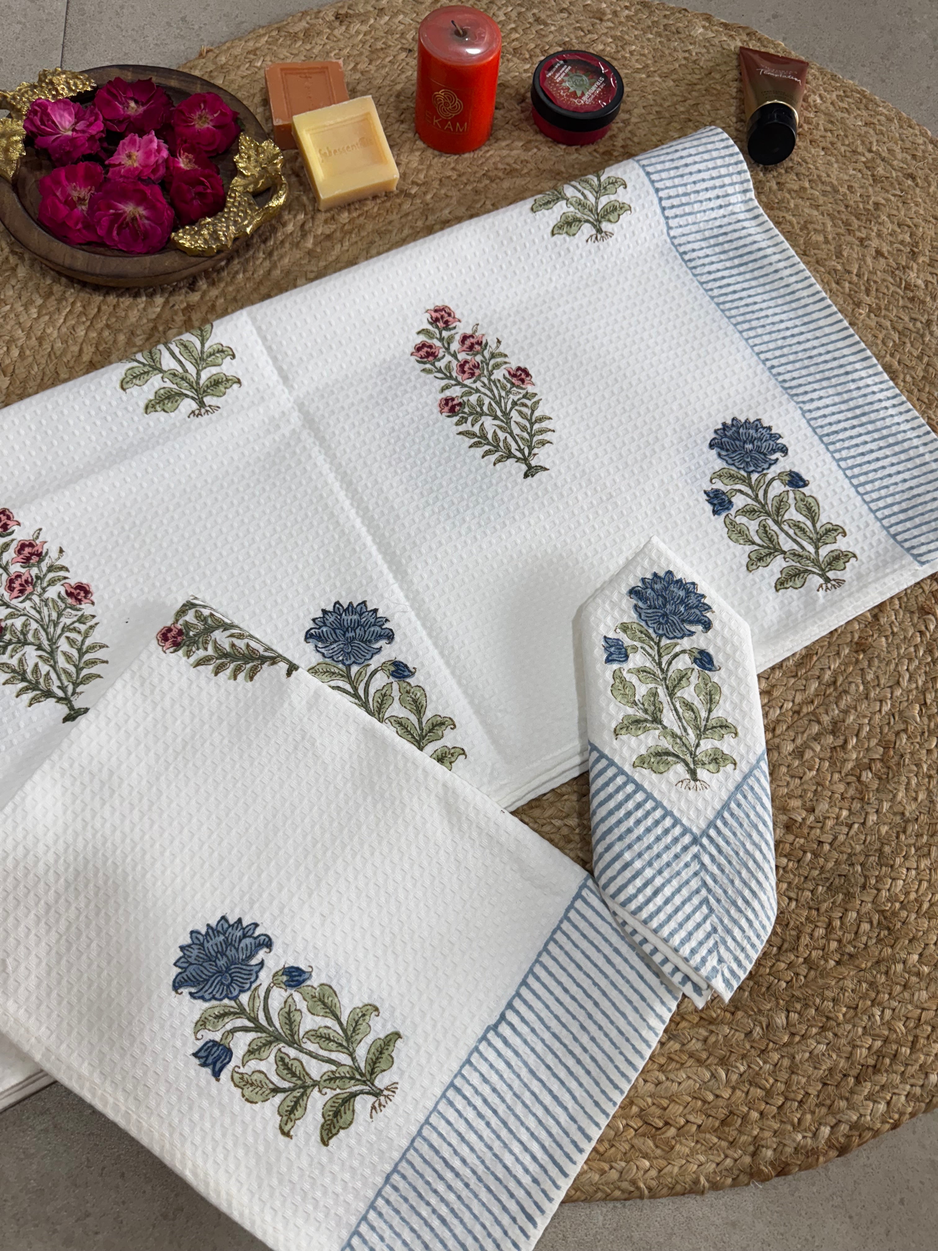 HANDBLOCK PRINTED BODY / HAND TOWEL / NAPKIN