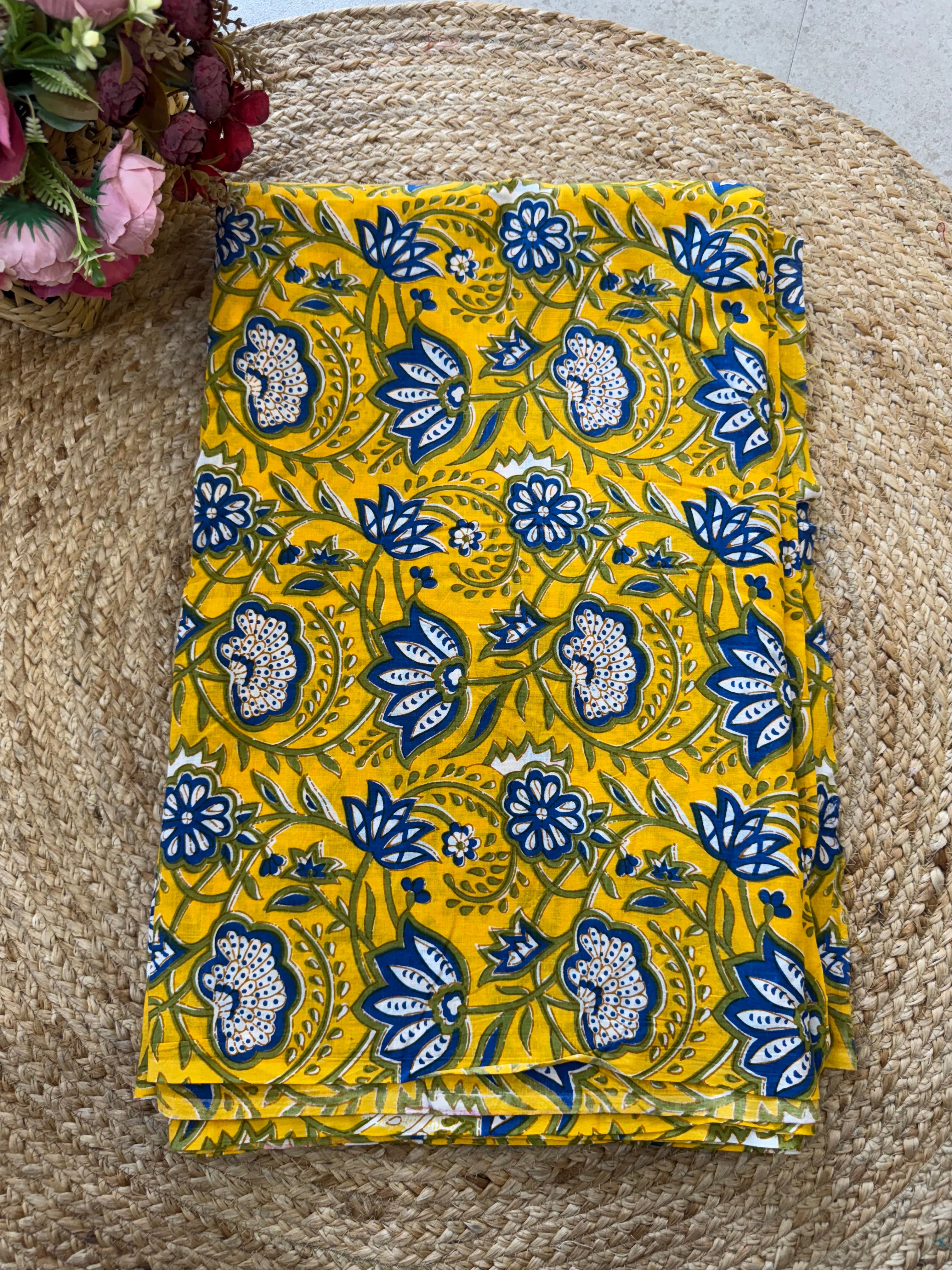 HAND BLOCK PRINTED COTTON FABRIC