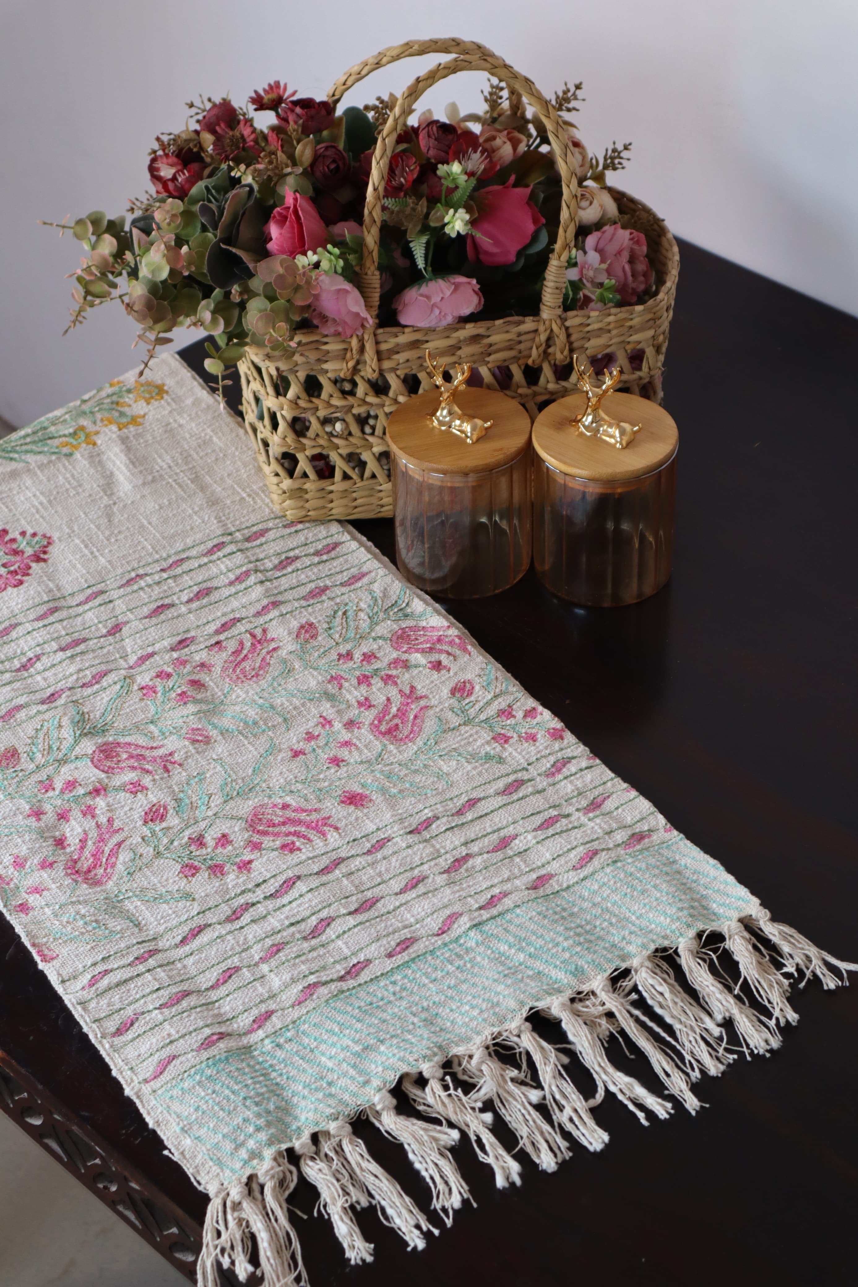 HAND BLOCK PRINTED TABLE RUNNER