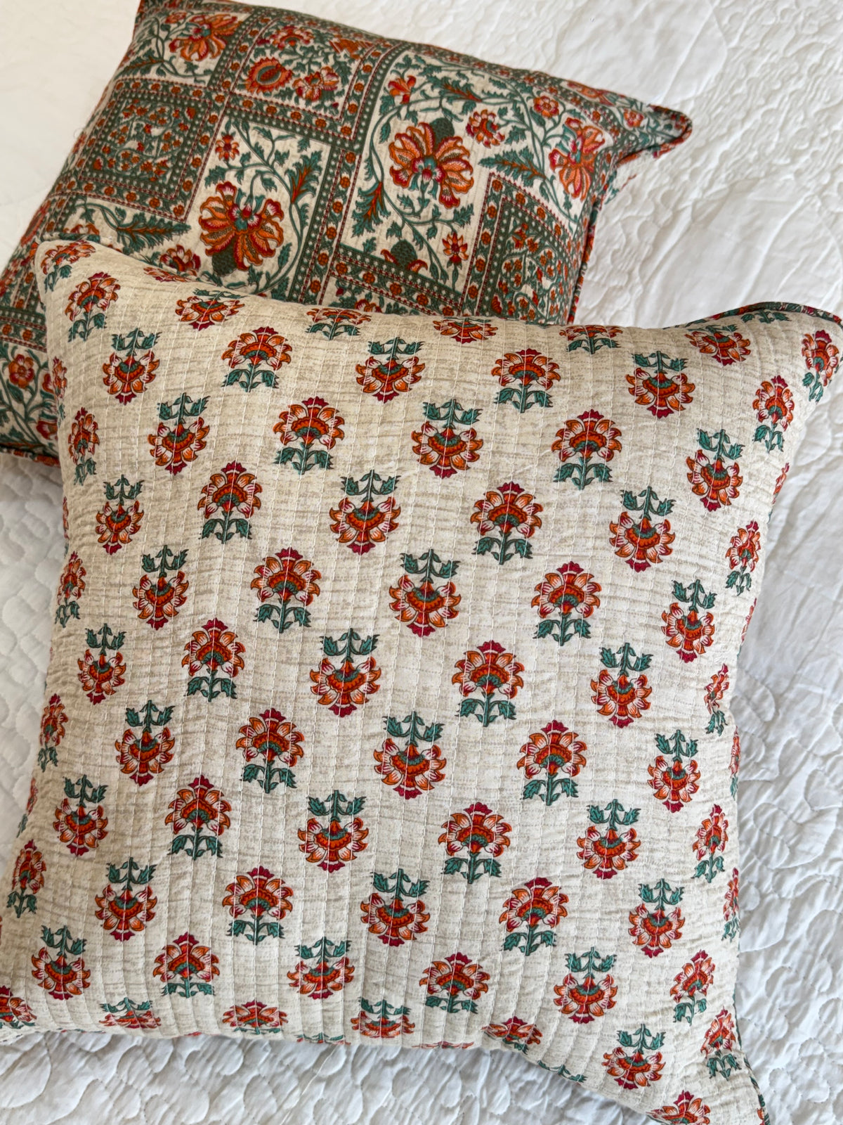 KANAK - SINGLE PIECE QUILTED 16 BY 16 INCHES CUSHION COVERS