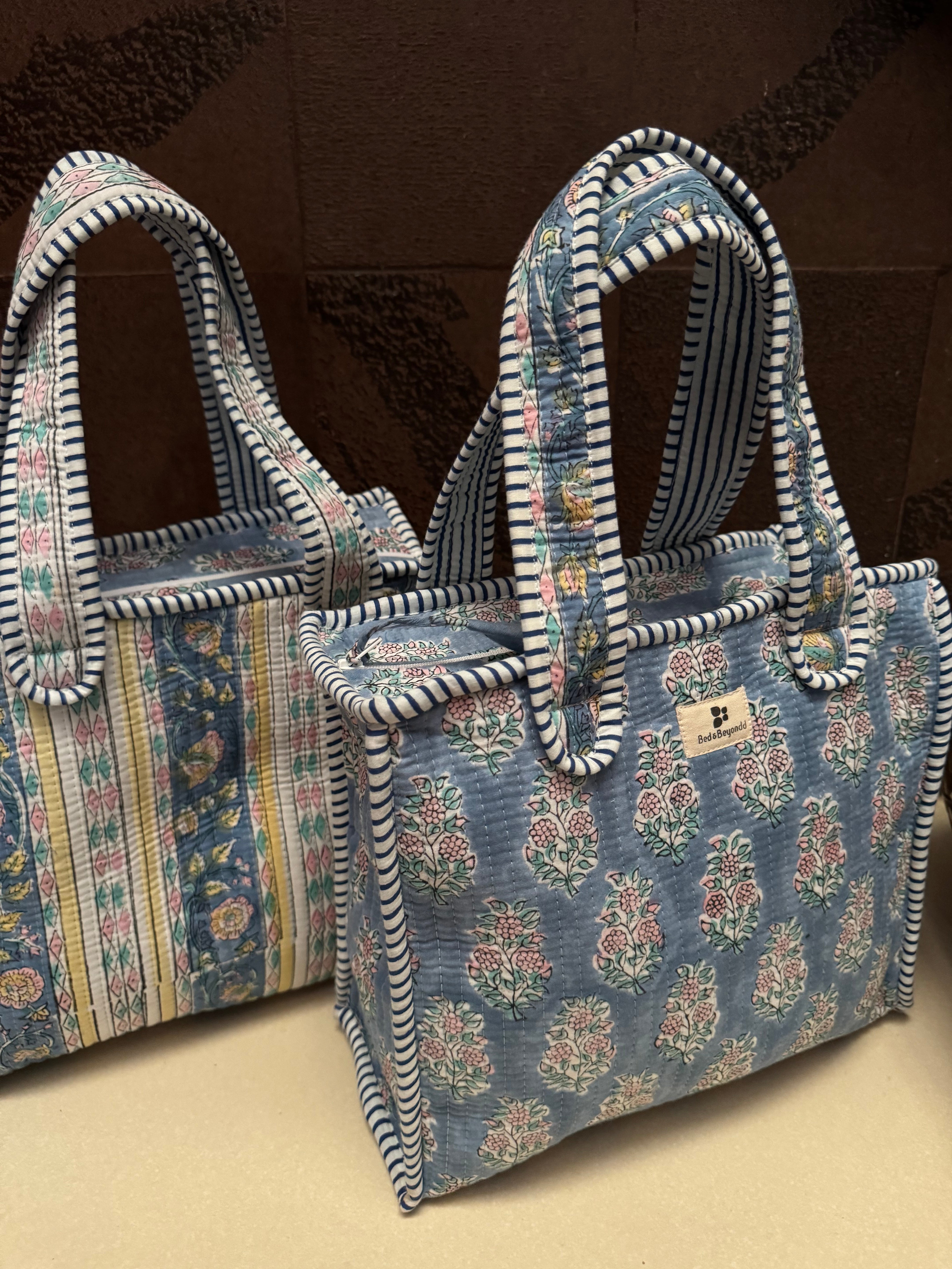 MINI TOTE BAG WITH ZIP (TWO SIDED PRINT)