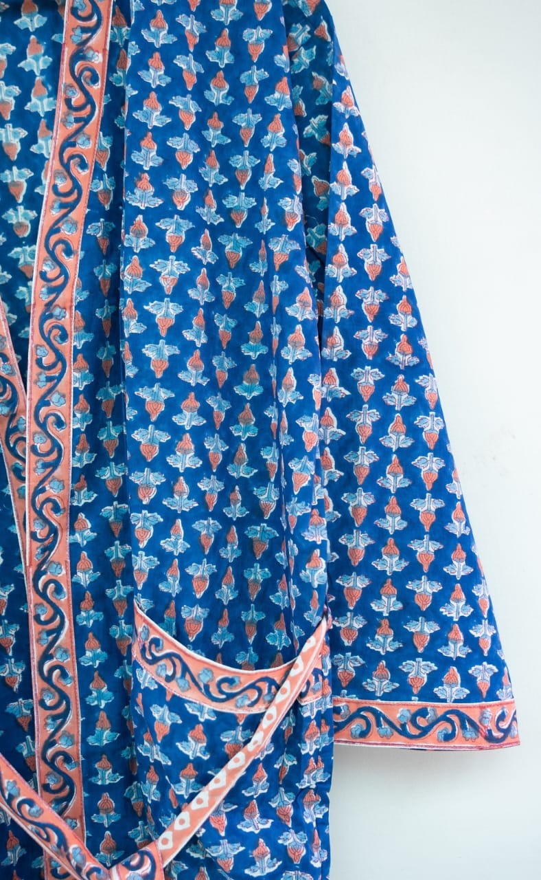 HAND BLOCK PRINTED COTTON KIMONOS