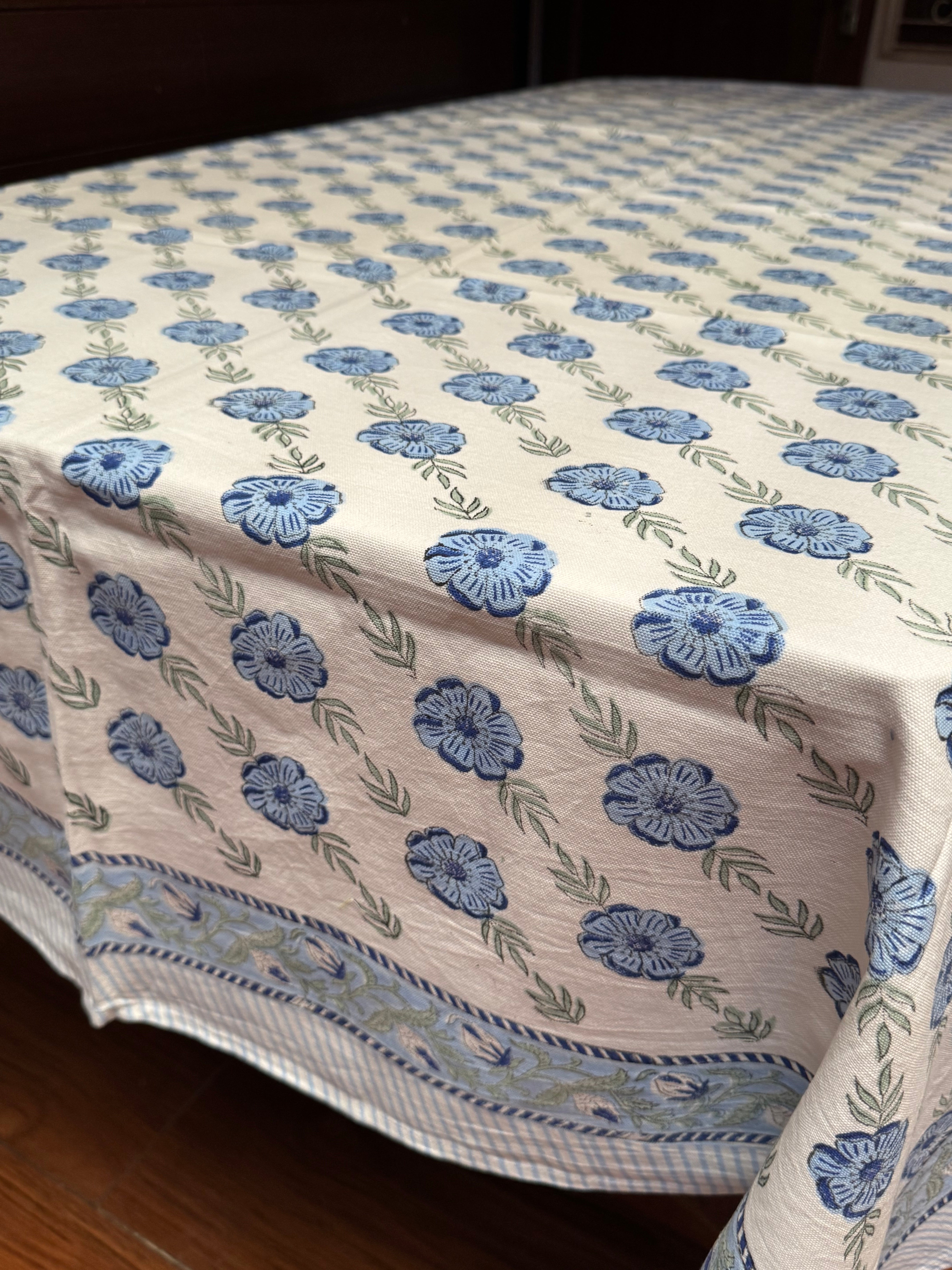 EIGHT SEATER HANDBLOCK PRINTED SEATER TABLECLOTH