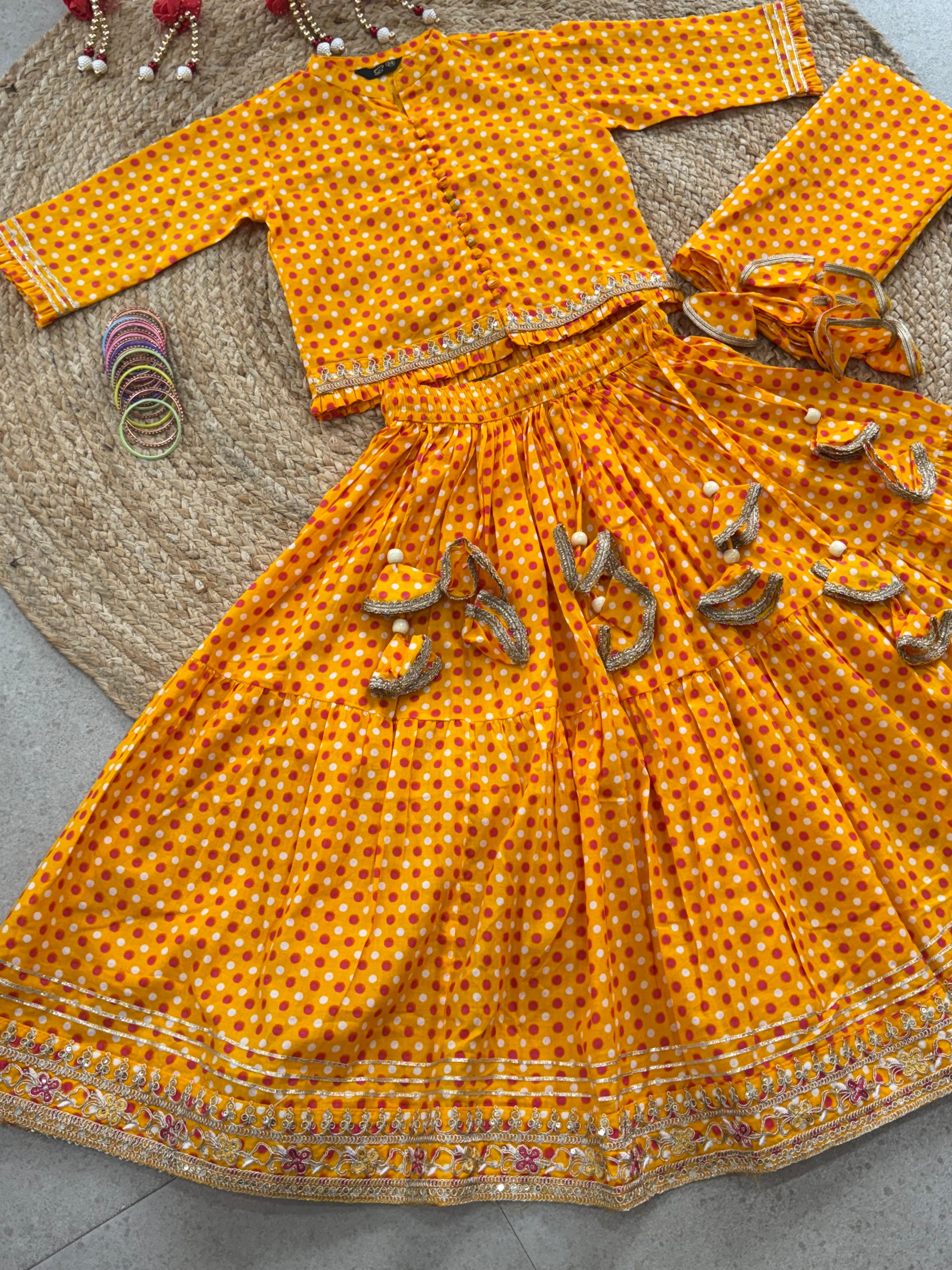 LEHENGA CHOLI DUPATTA SET ( 5 to 11 years)