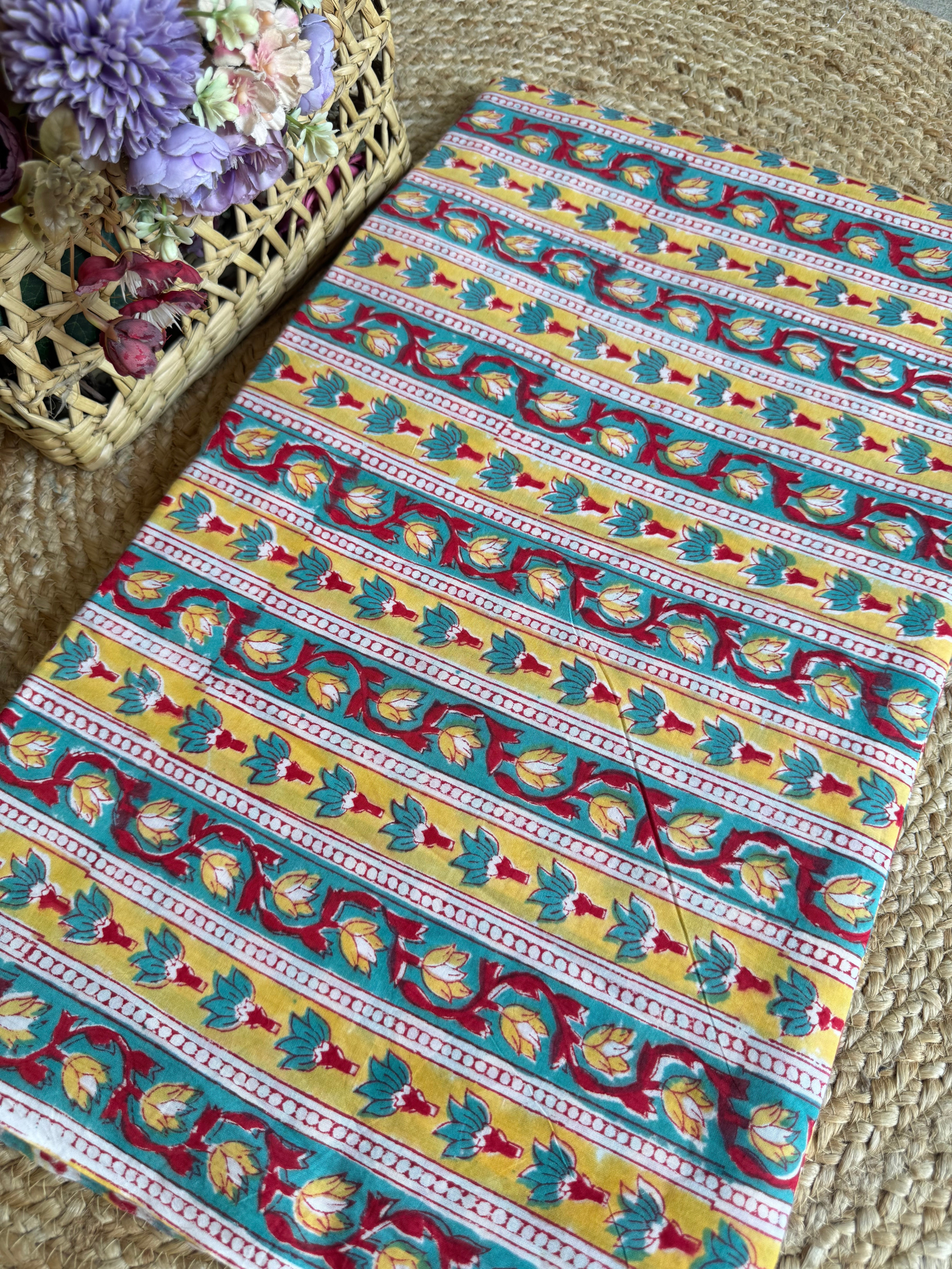 HAND BLOCK PRINTED COTTON FABRIC