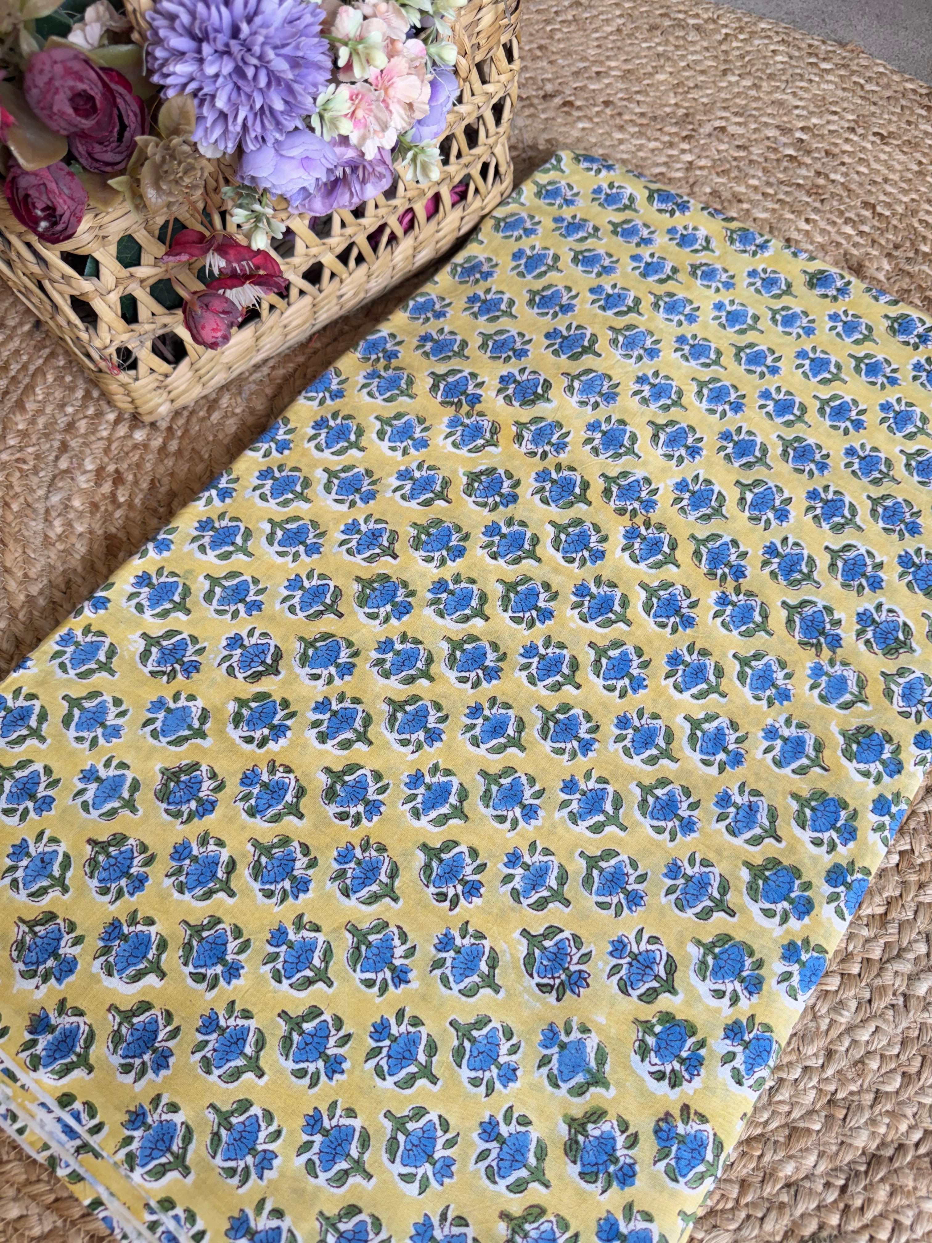 HAND BLOCK PRINTED COTTON FABRIC