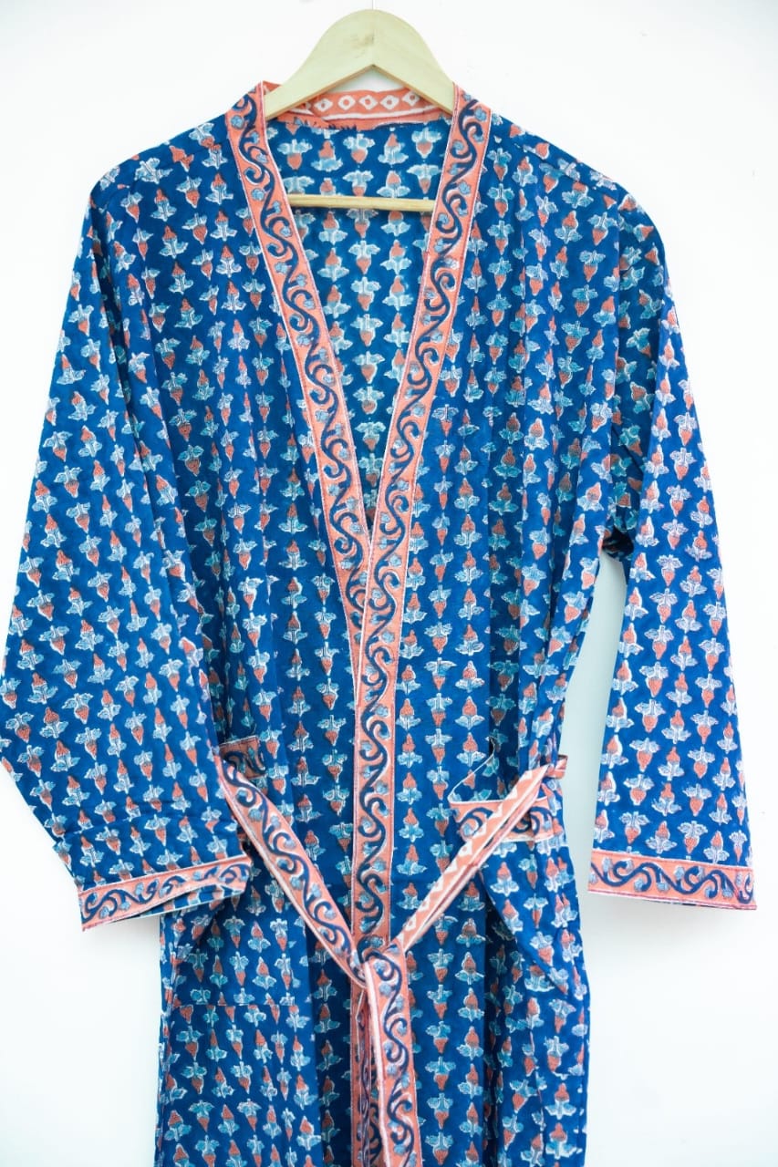 HAND BLOCK PRINTED COTTON KIMONOS