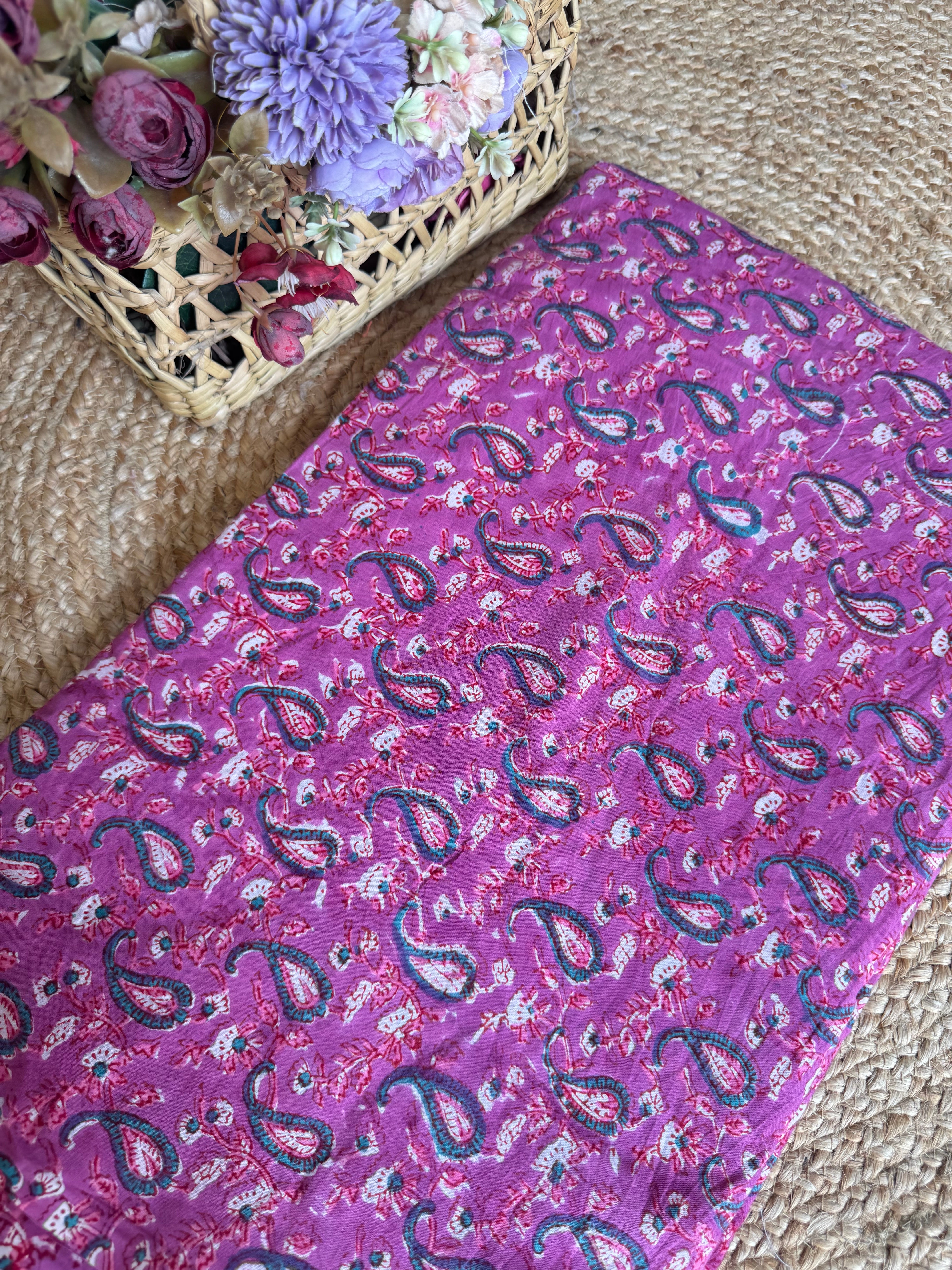 HAND BLOCK PRINTED COTTON FABRIC