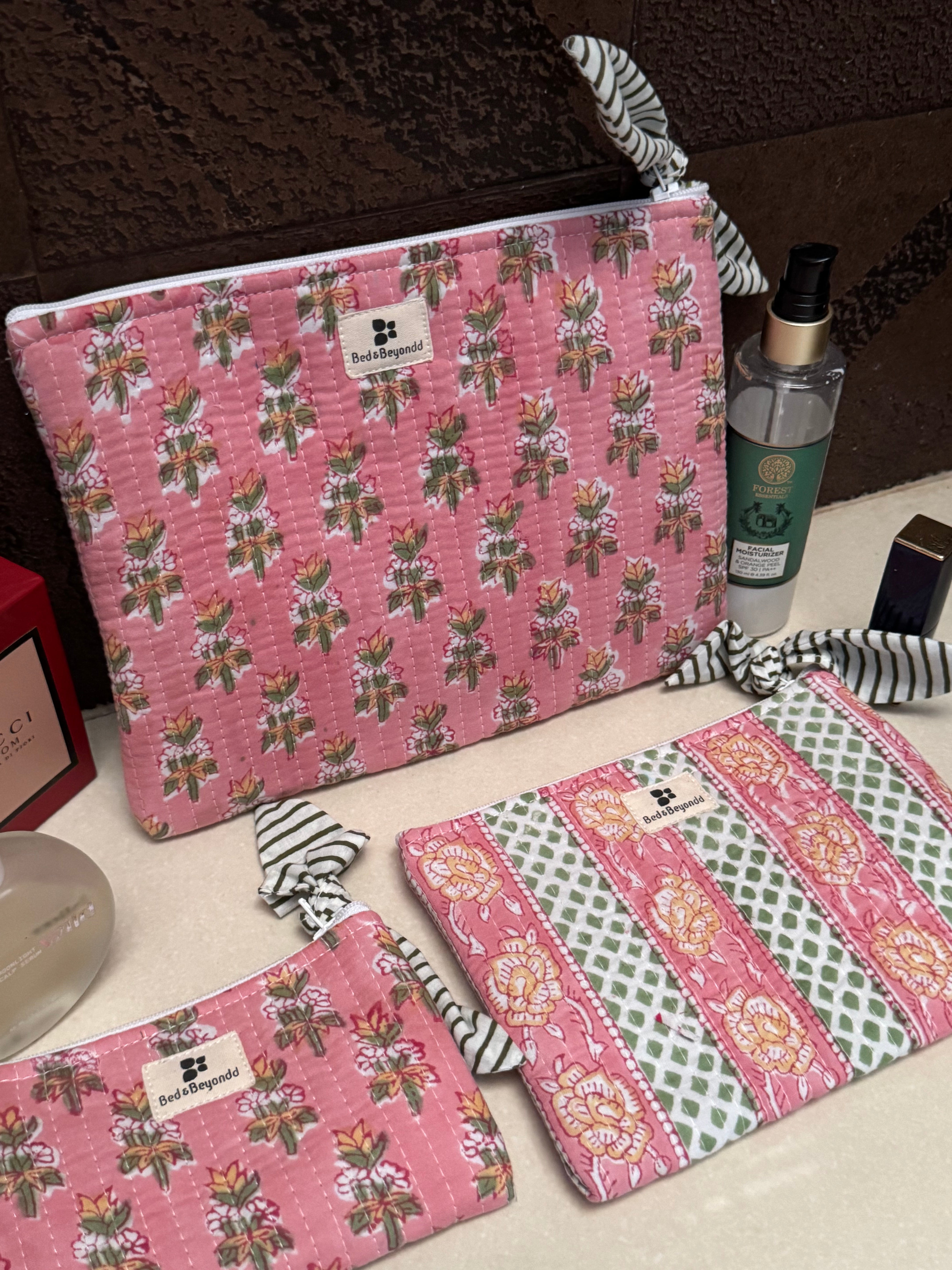 FLAT POUCH - SET OF THREE