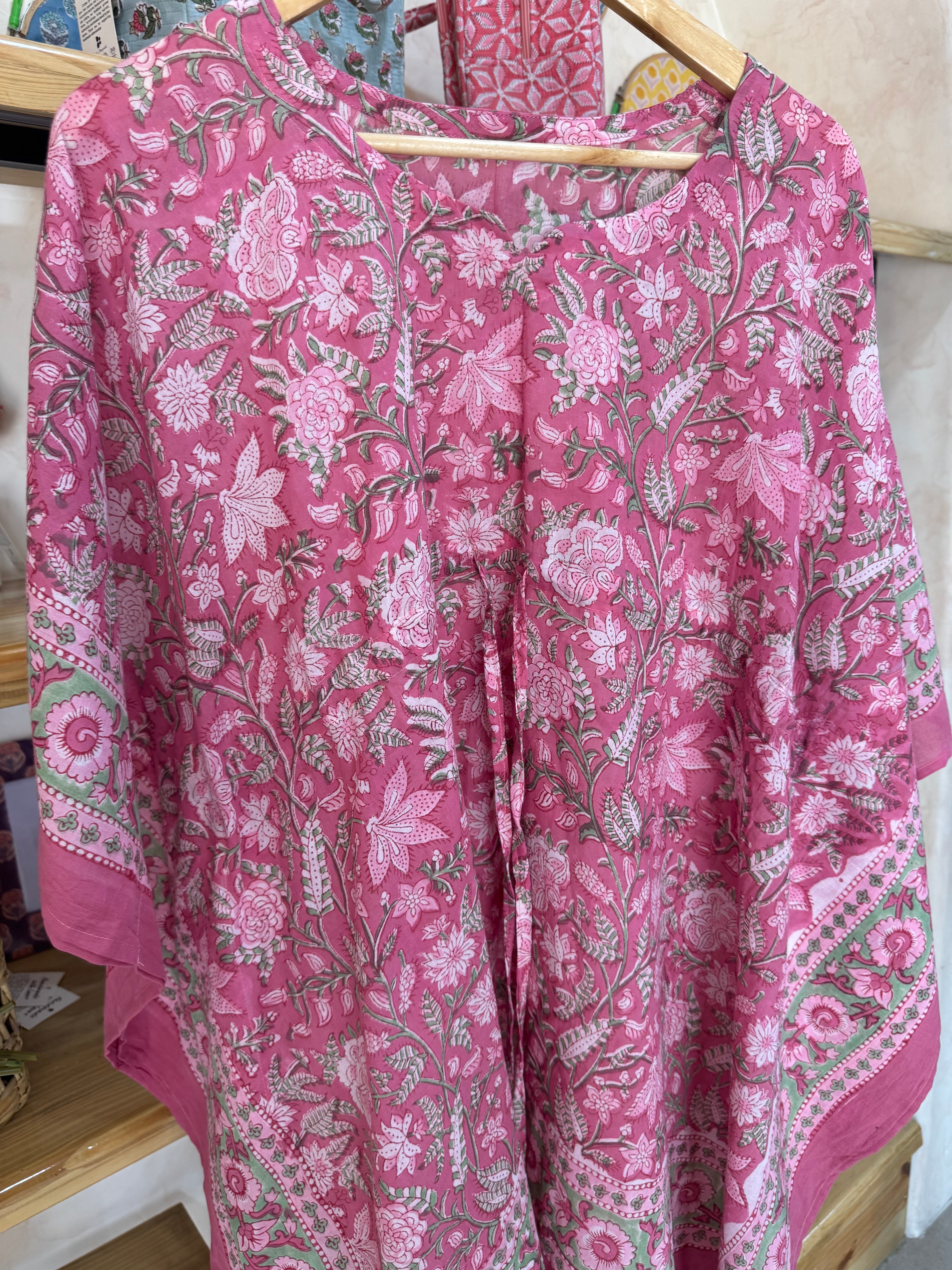 HANDBLOCK PRINTED SHORT KAFTAN