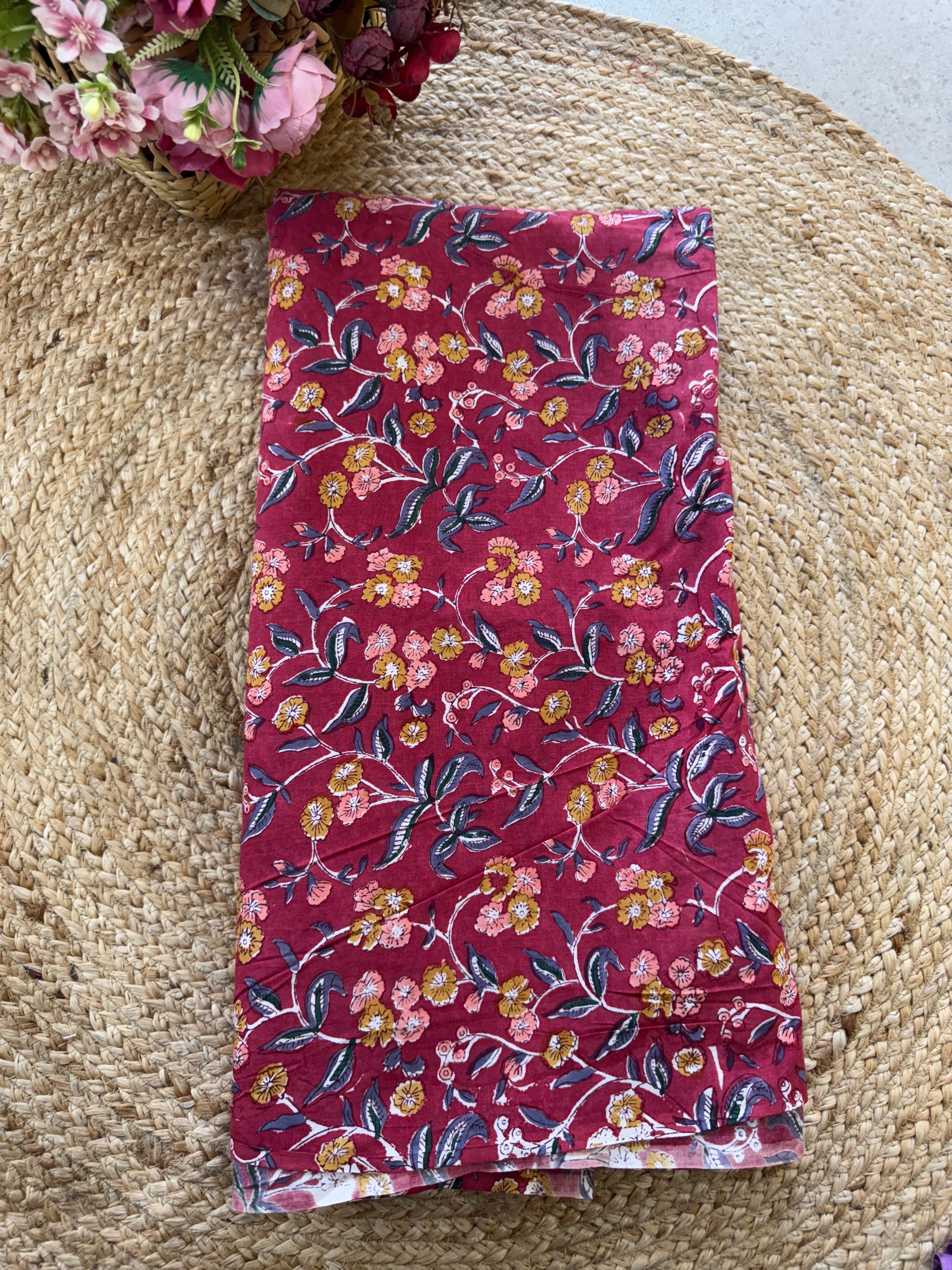 HAND BLOCK PRINTED COTTON FABRIC