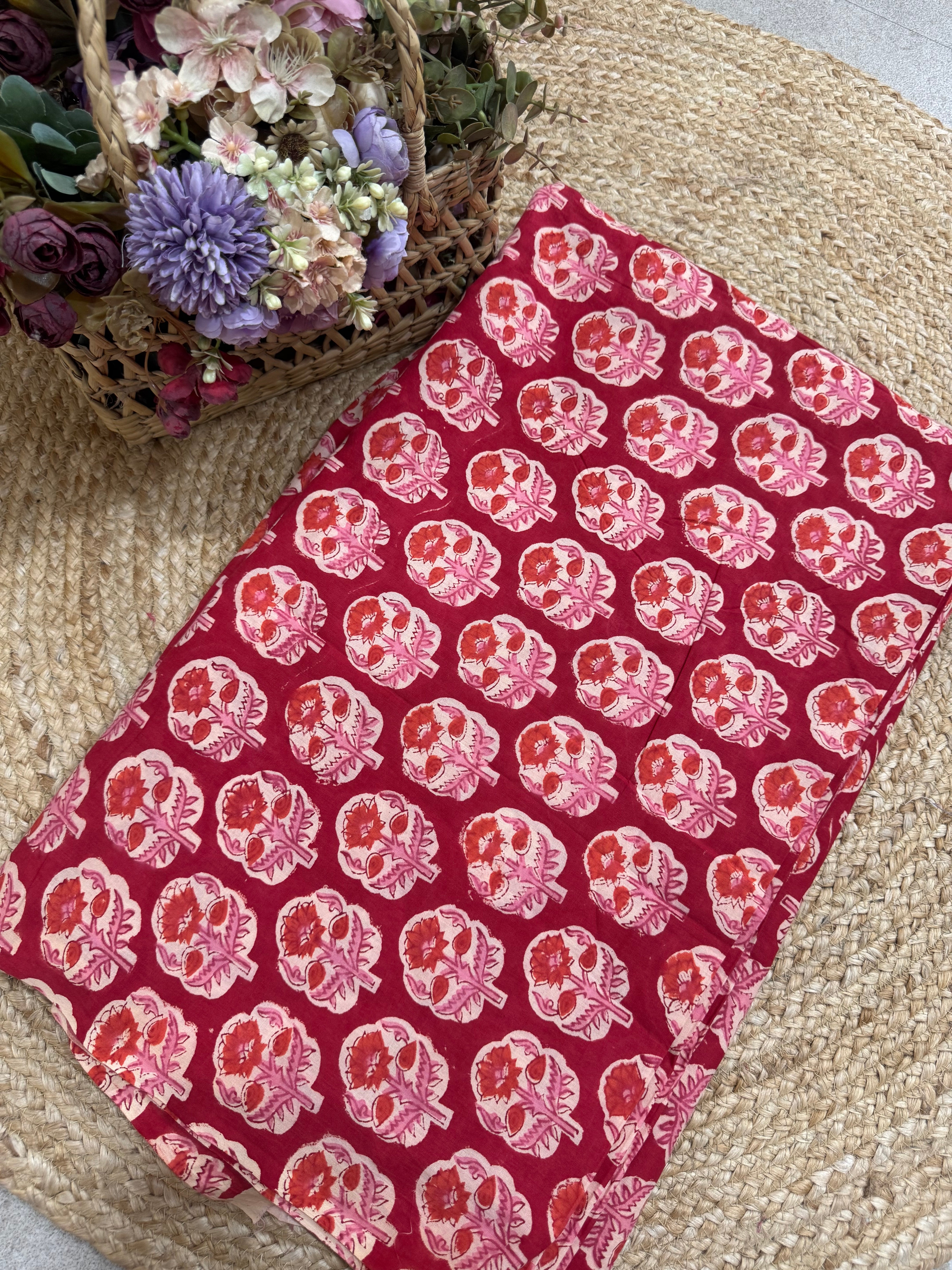 HAND BLOCK PRINTED COTTON FABRIC