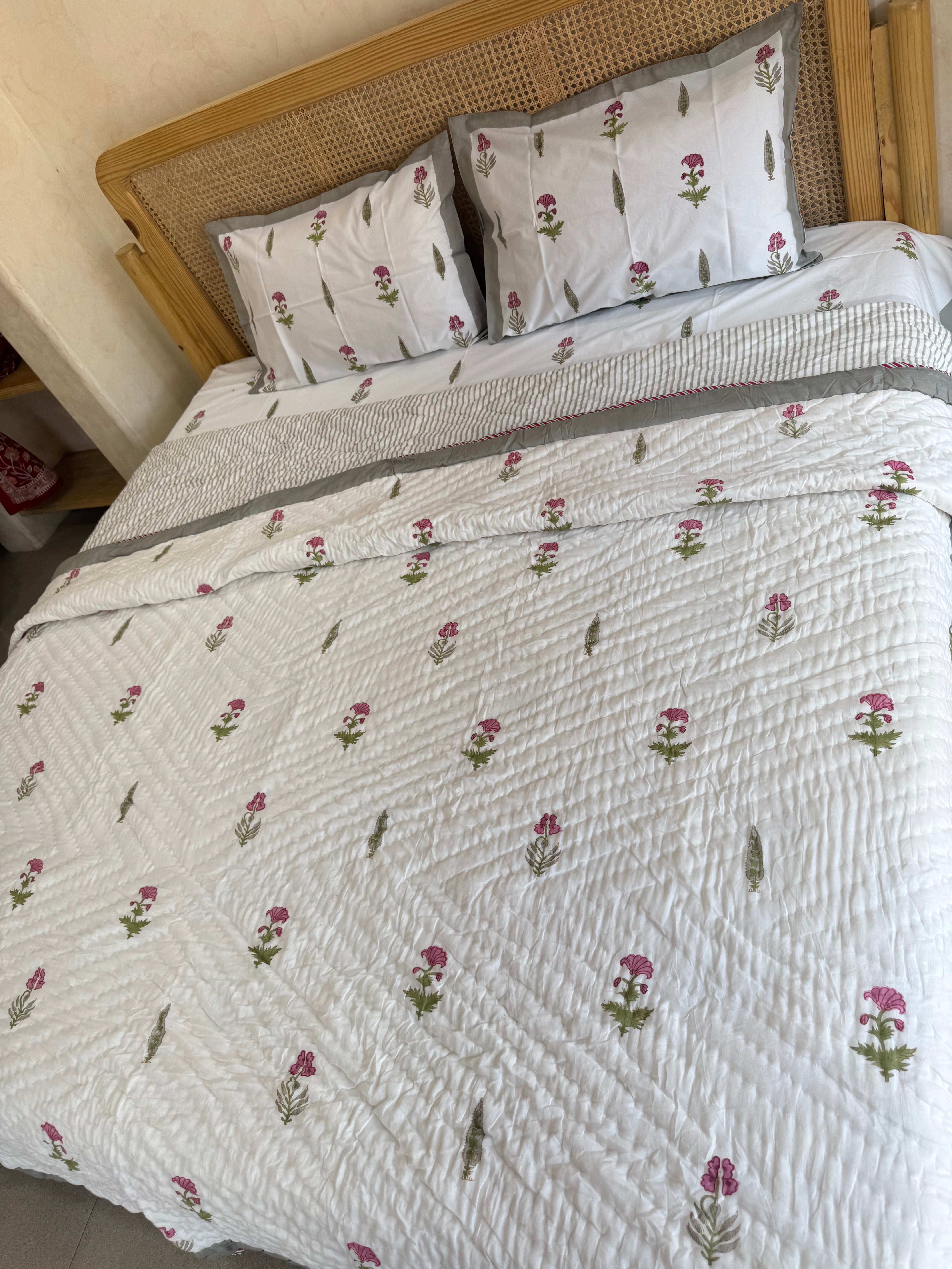 Azalea HANDBLOCK PRINTED BEDDING