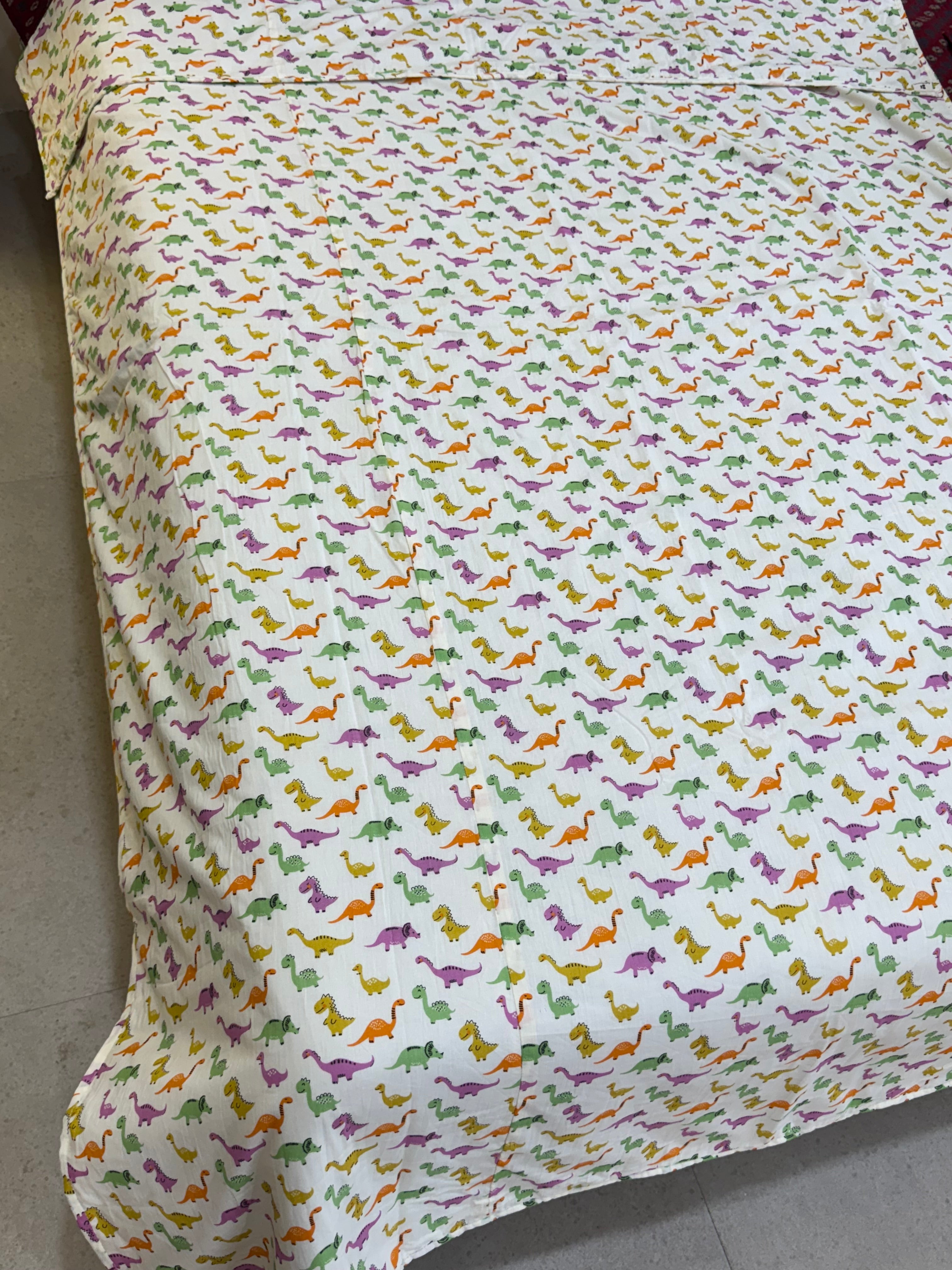 REVERSIBLE MULMUL DOHAR - 60 by 90 Inches