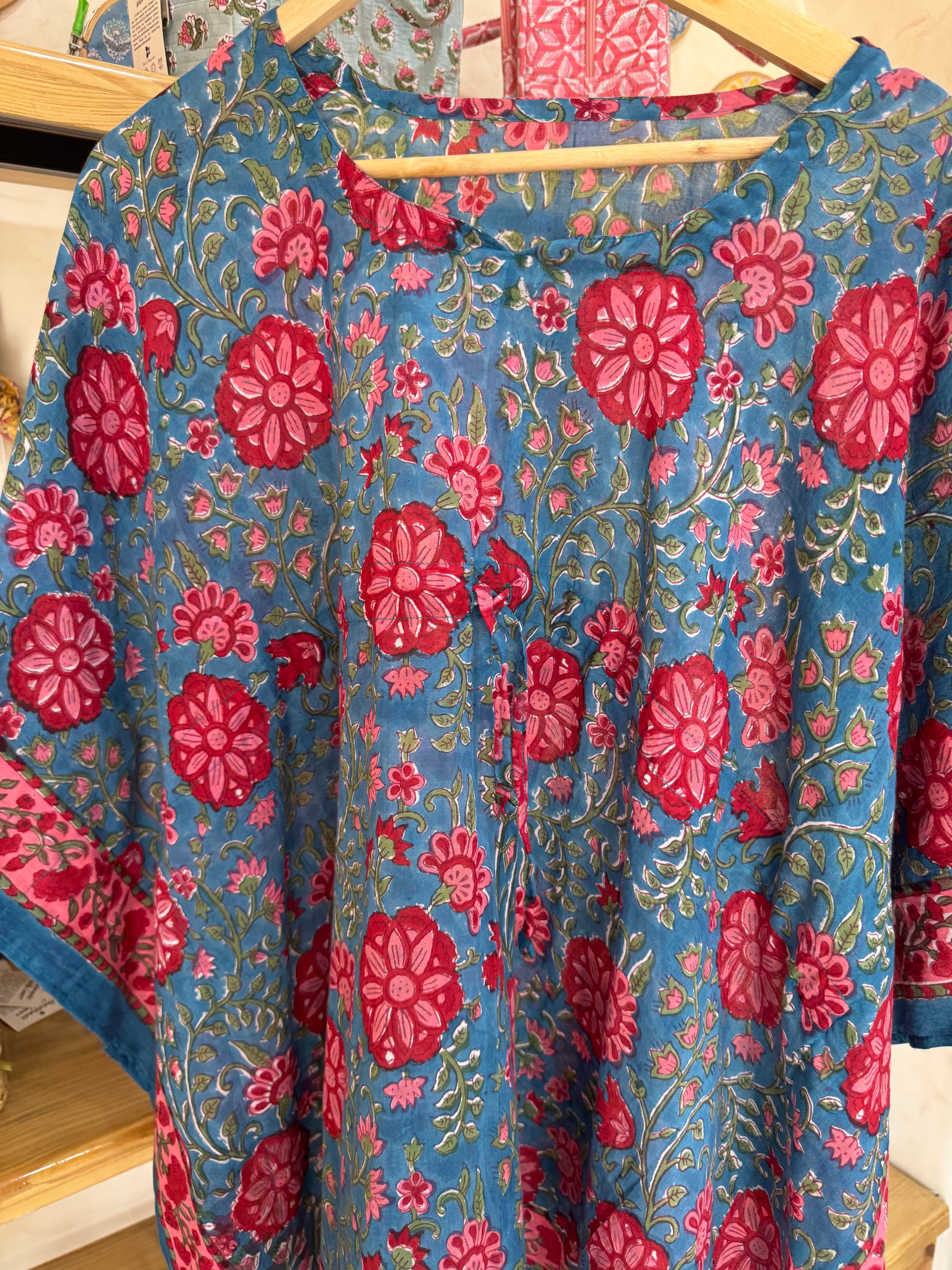 HANDBLOCK PRINTED SHORT KAFTAN