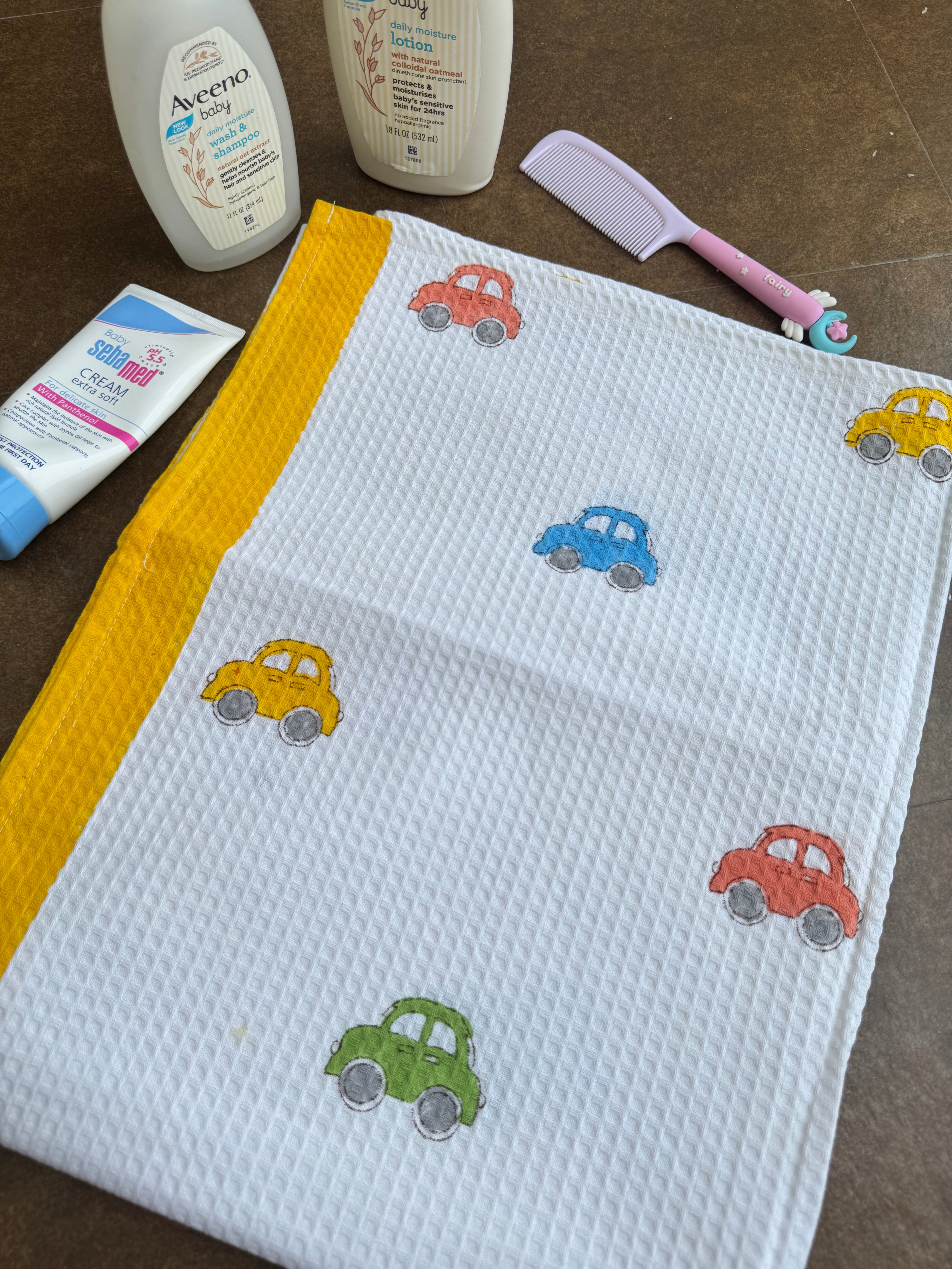 HAND BLOCK PRINTED KIDS BATH TOWEL