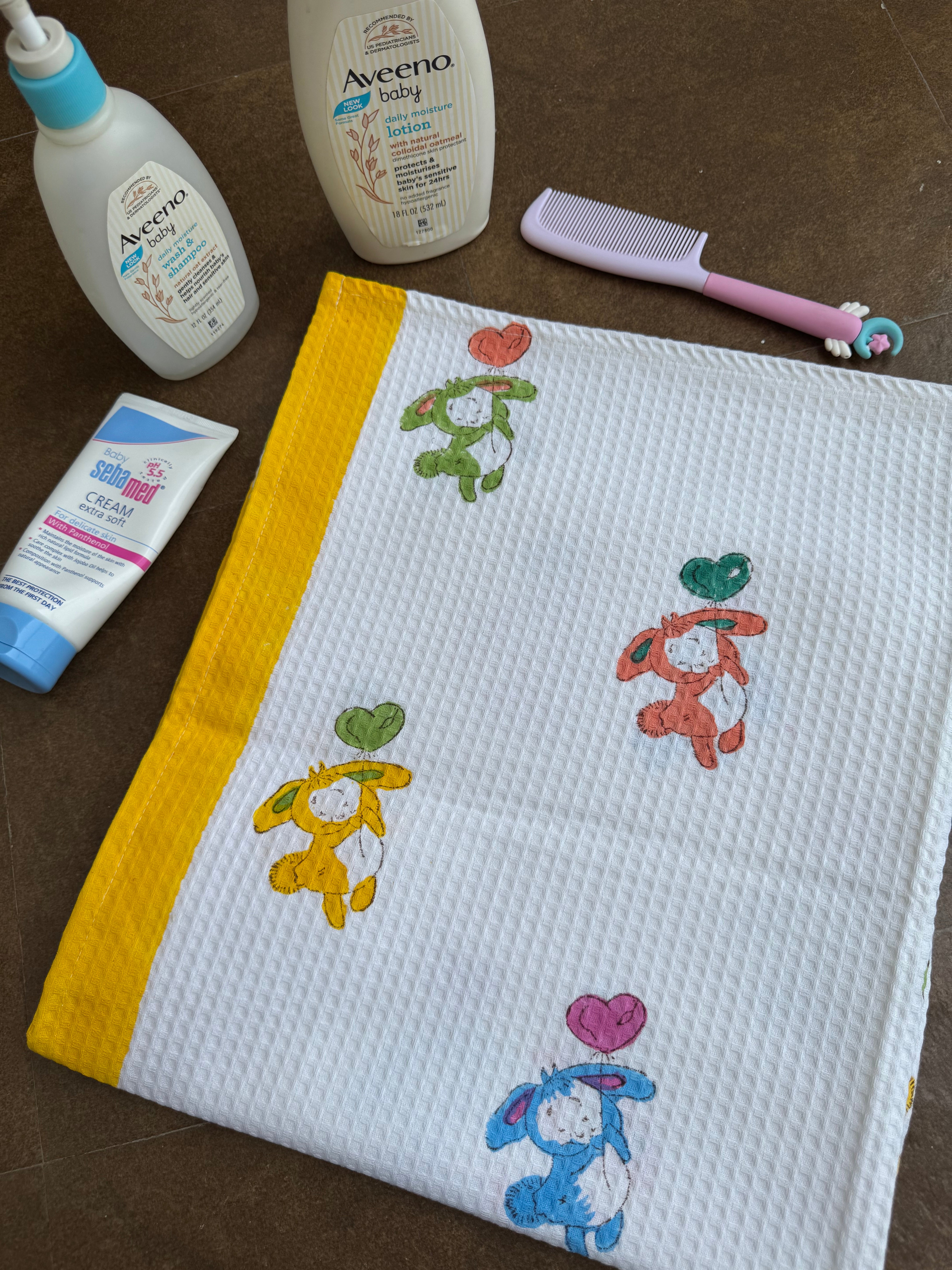 HAND BLOCK PRINTED KIDS BATH TOWEL
