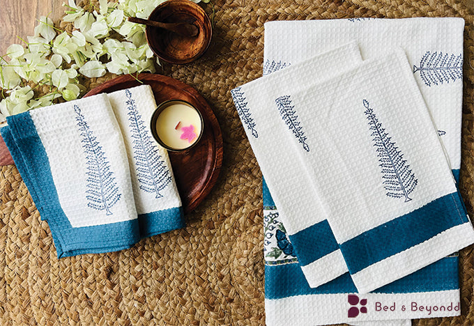 CYPRESS HANDBLOCK PRINTED BODY / HAND TOWEL / NAPKIN