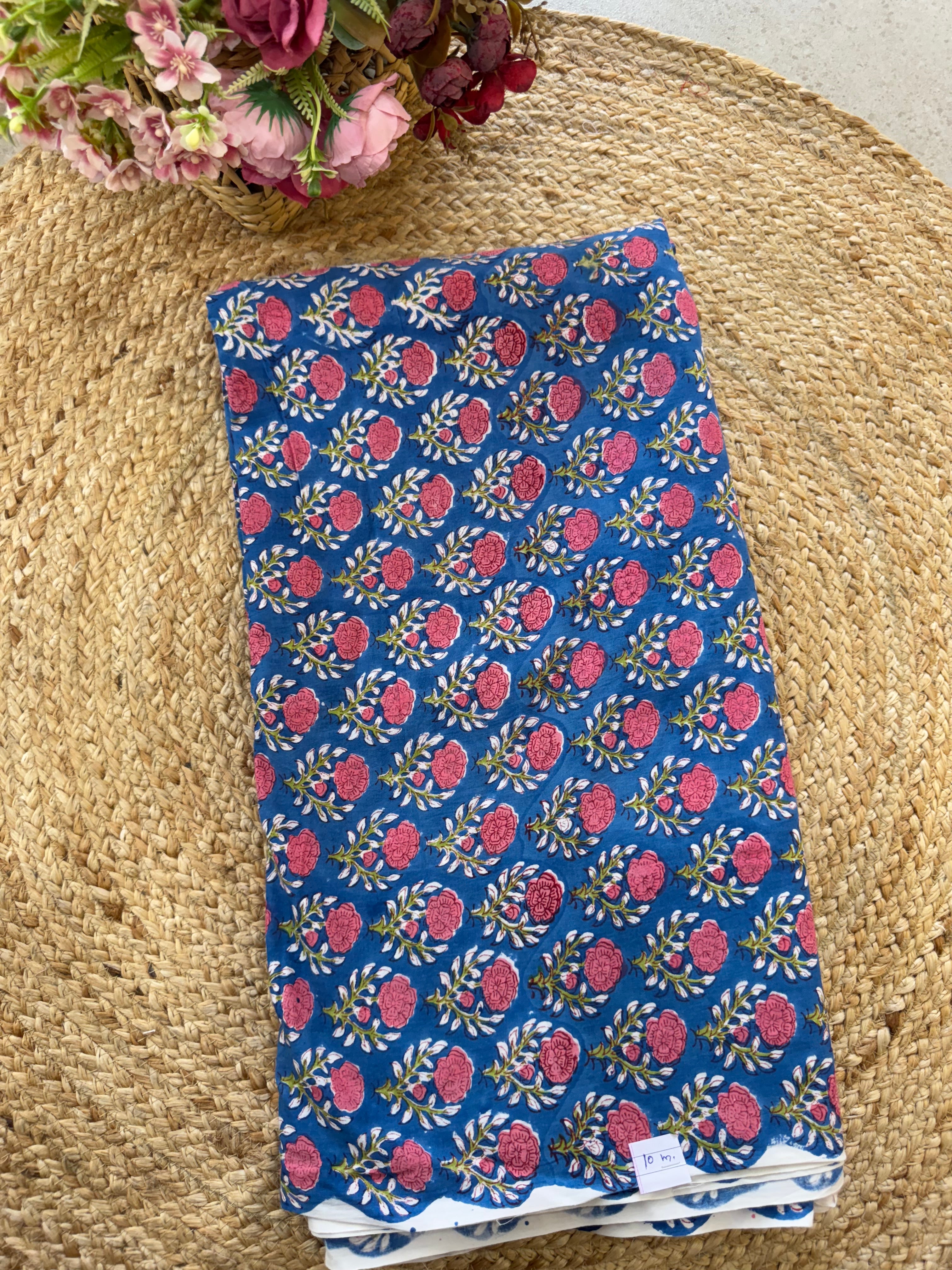 HAND BLOCK PRINTED COTTON FABRIC