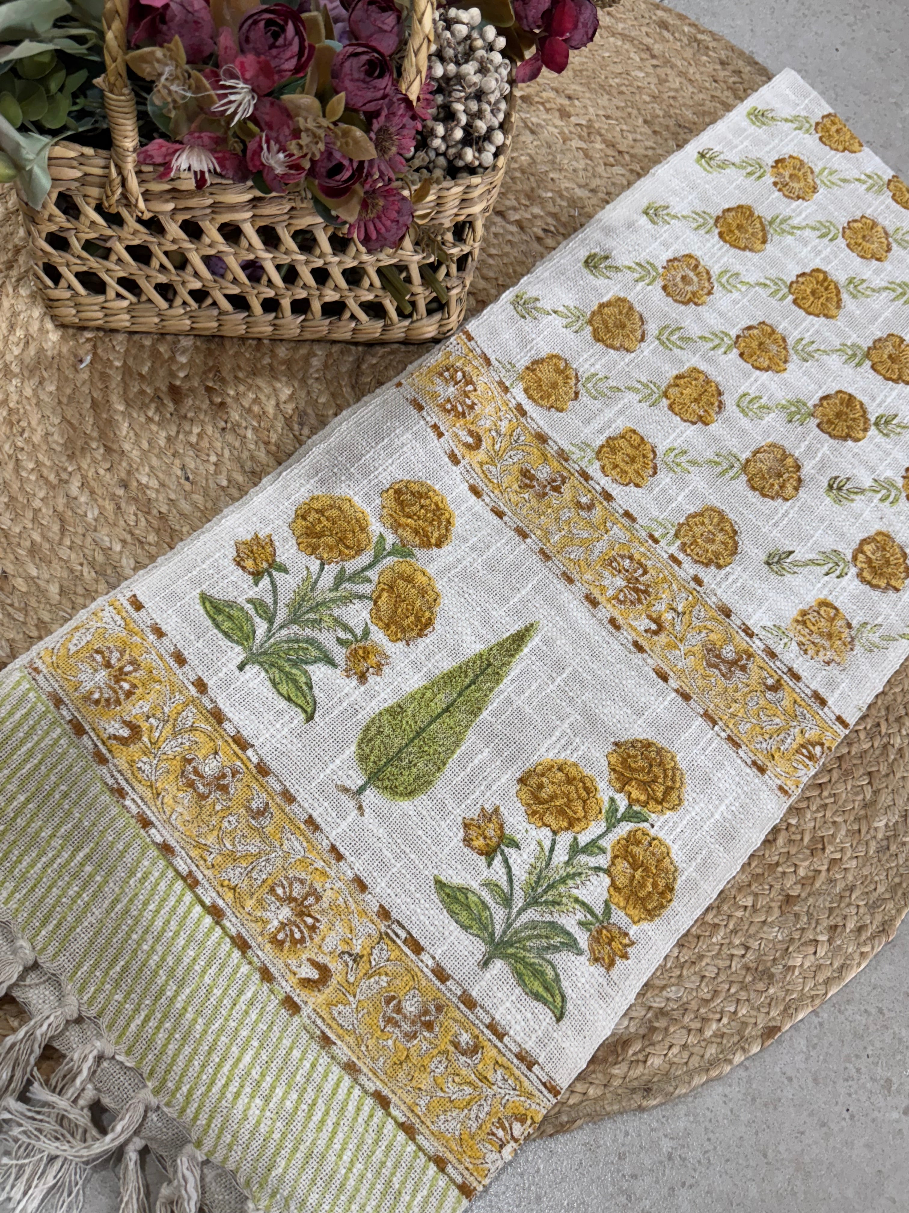 HAND BLOCK PRINTED TABLE RUNNER