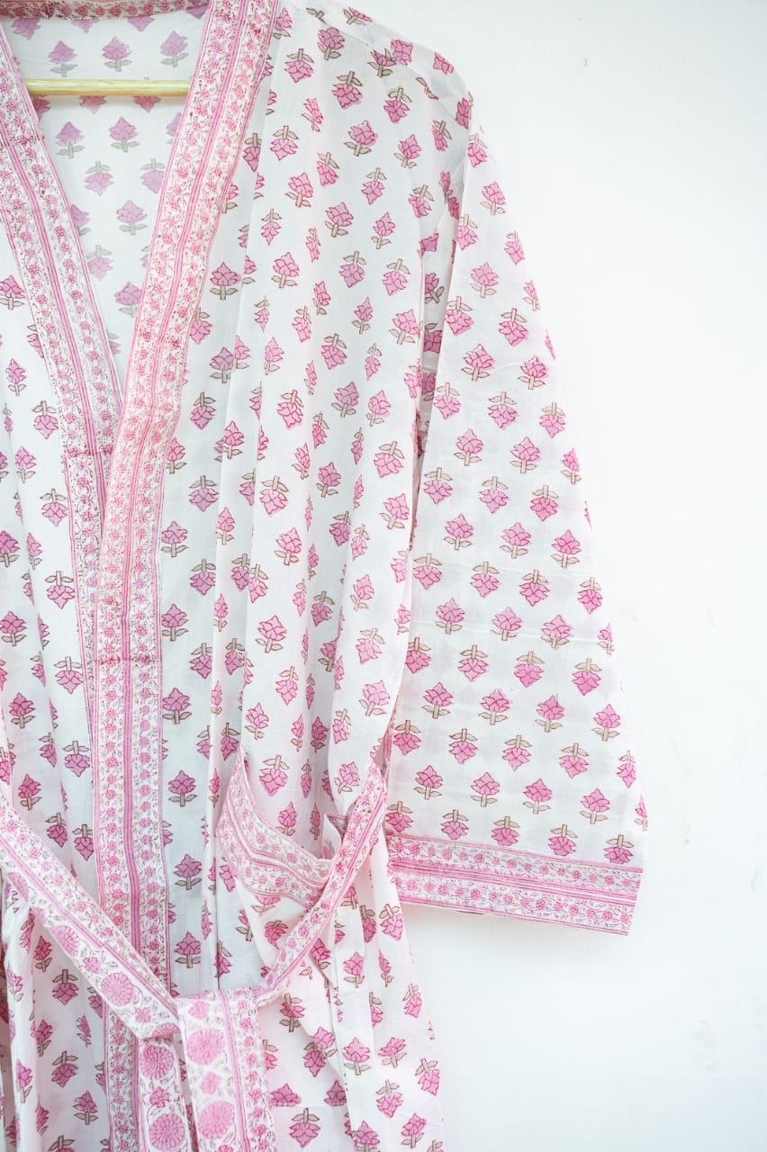 HAND BLOCK PRINTED COTTON KIMONOS