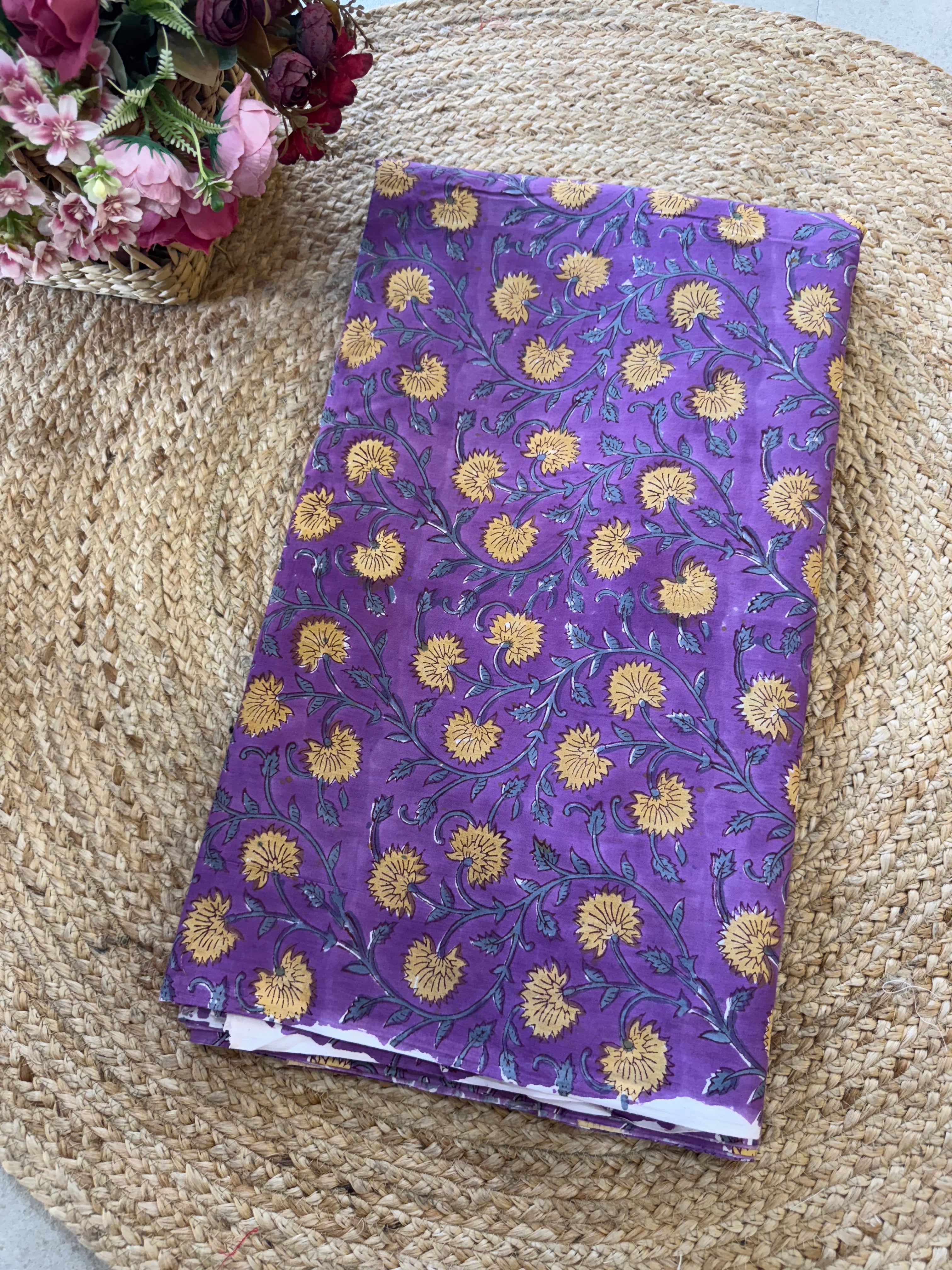 HAND BLOCK PRINTED COTTON FABRIC