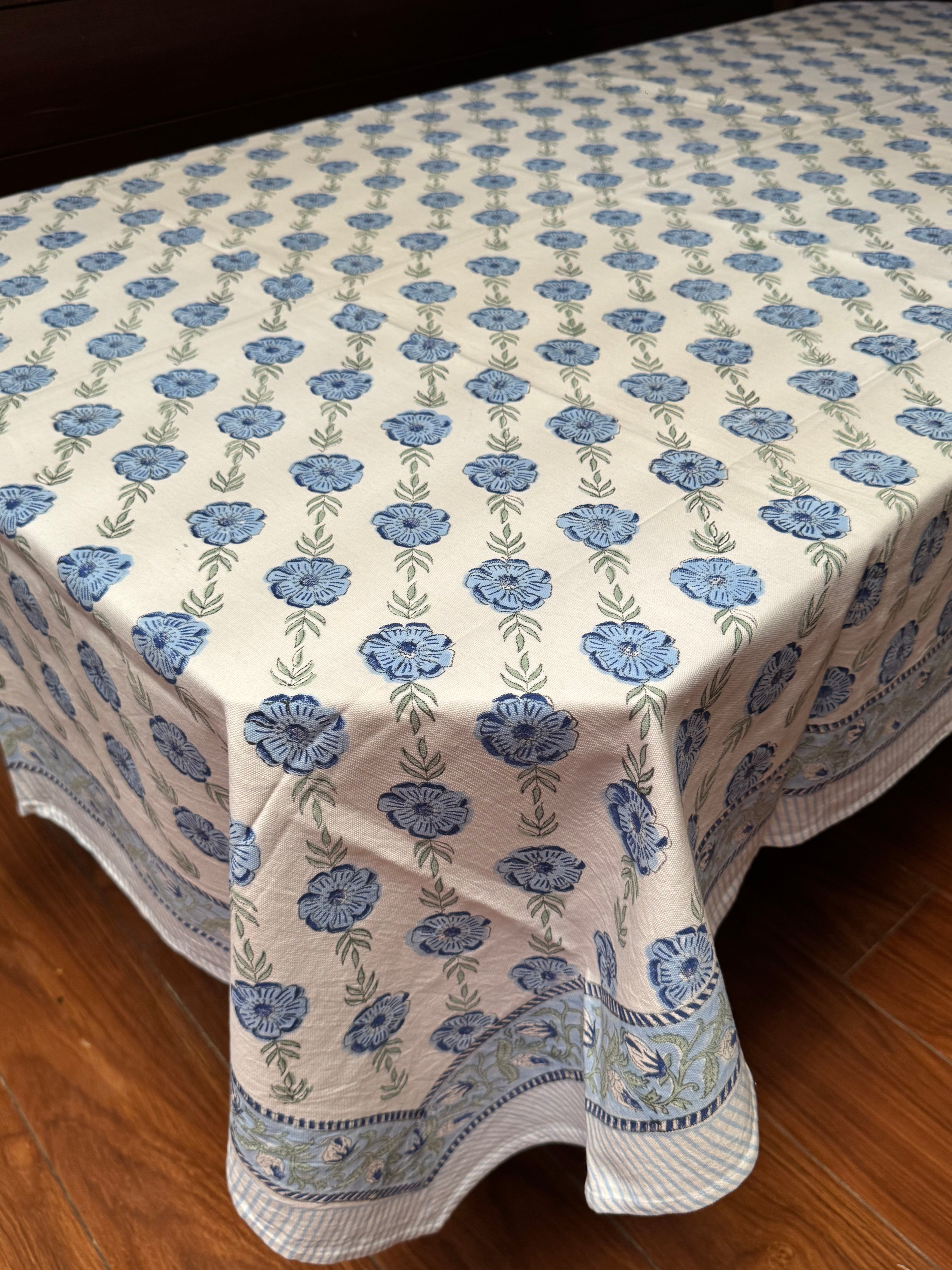 EIGHT SEATER HANDBLOCK PRINTED SEATER TABLECLOTH