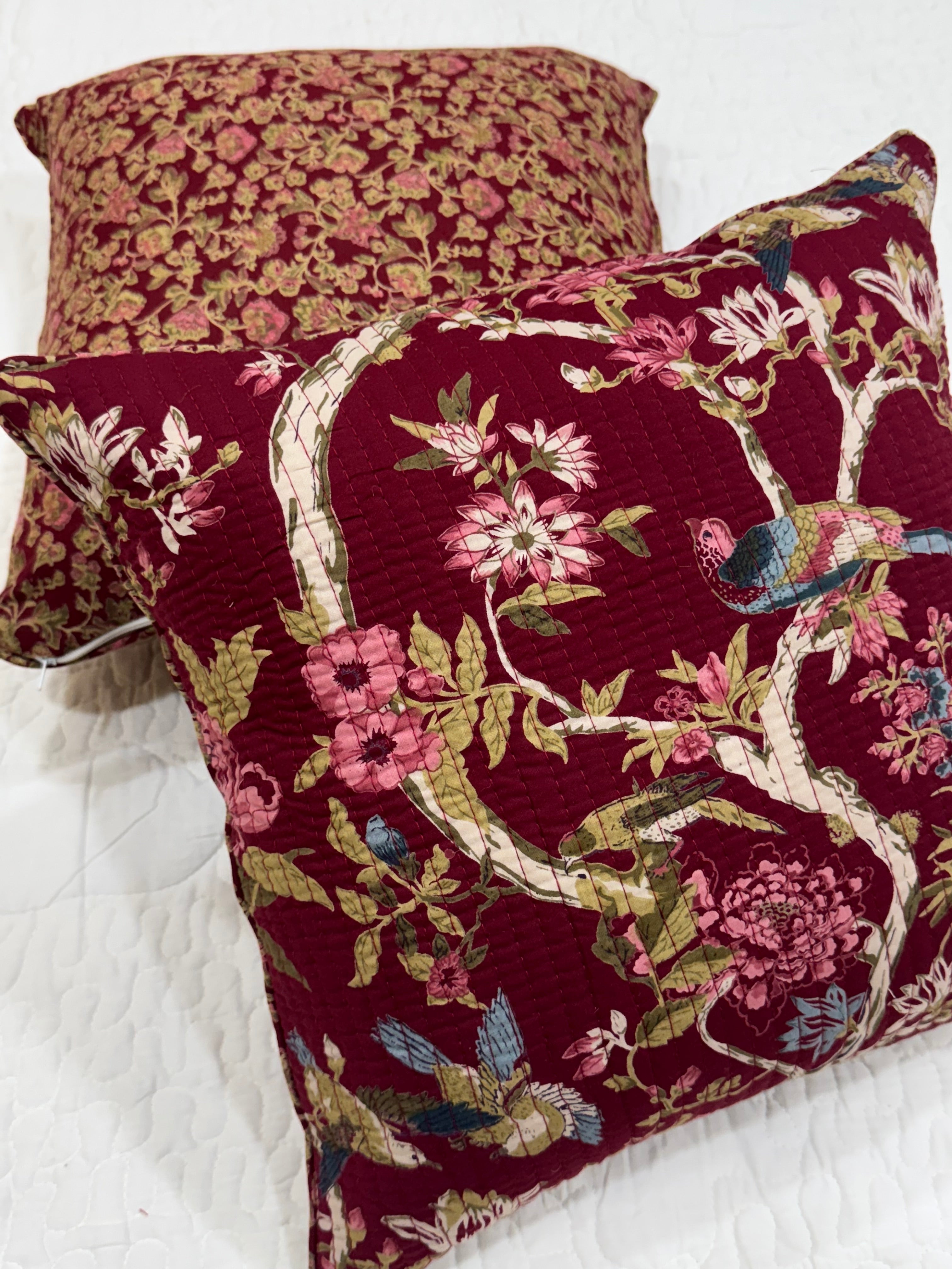 KANAK - SINGLE PIECE QUILTED 16 BY 16 INCHES CUSHION COVER