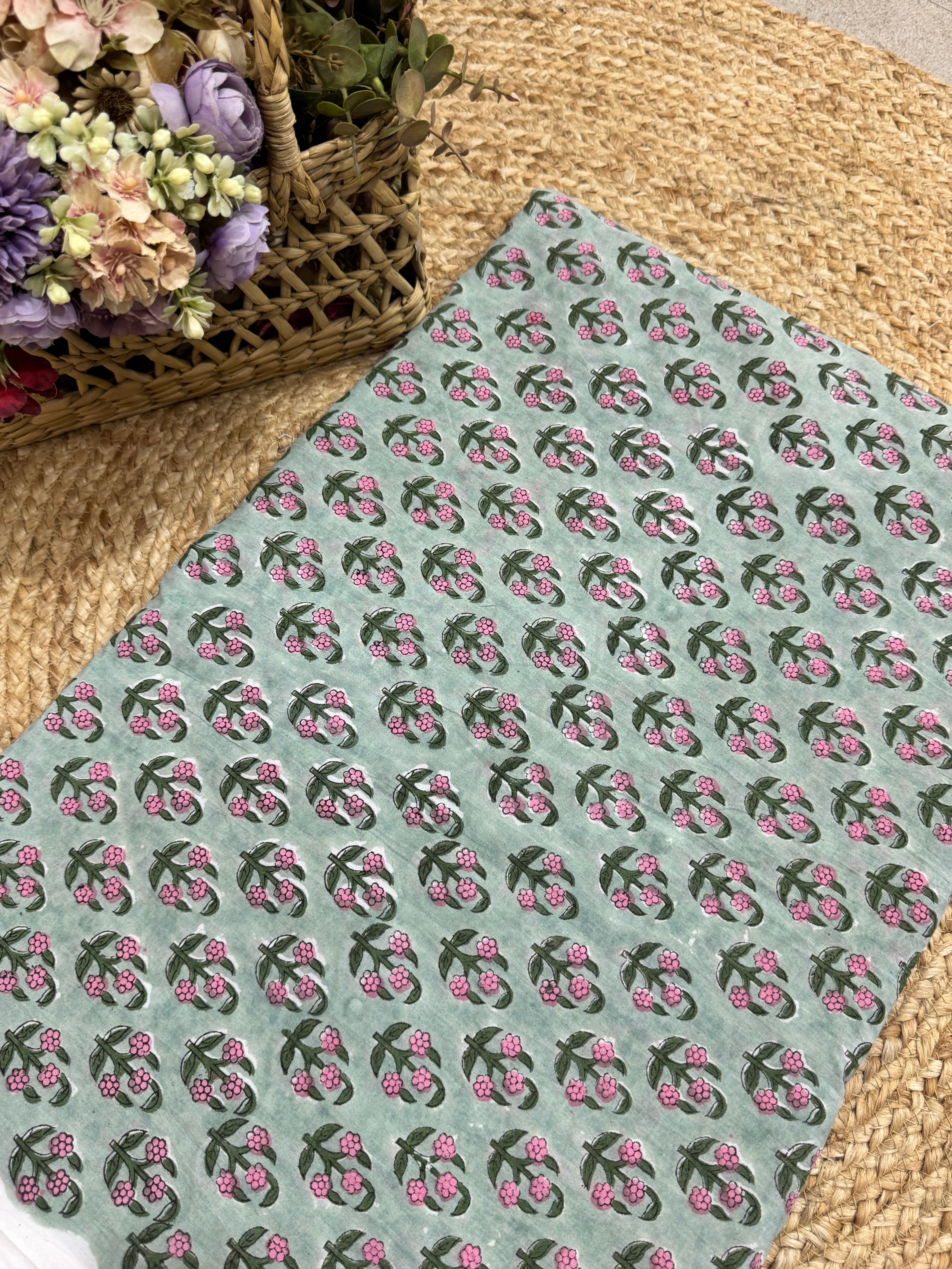 HAND BLOCK PRINTED COTTON FABRIC