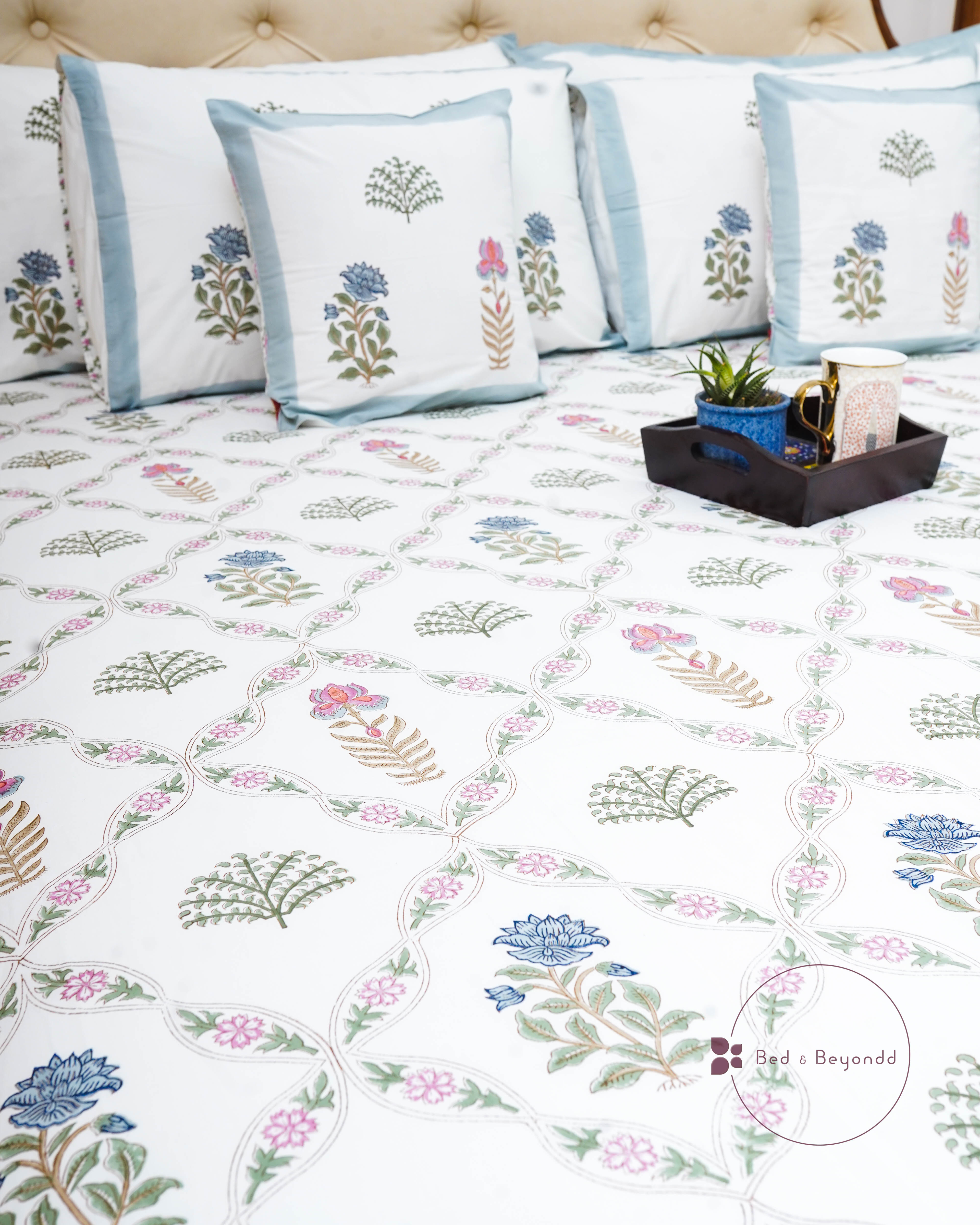 VILASA HANDBLOCK PRINTED BEDDING SET
