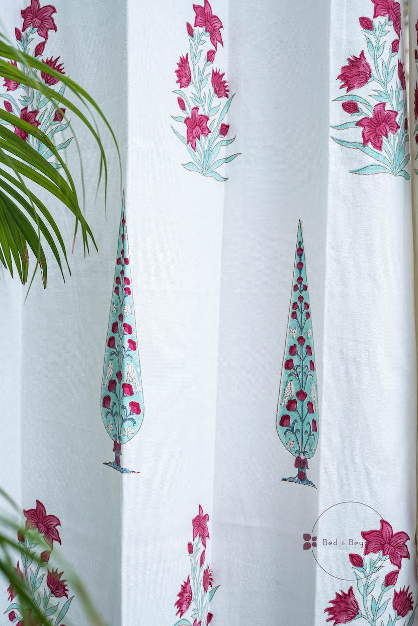 PANACHE HANDBLOCK PRINTED CURTAIN