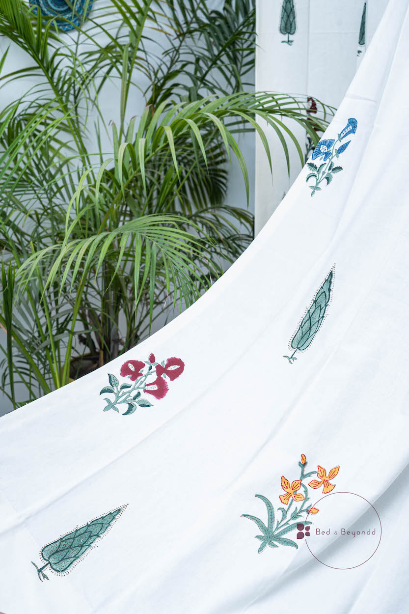 MULTI BOOTA HANDBLOCK PRINTED CURTAIN