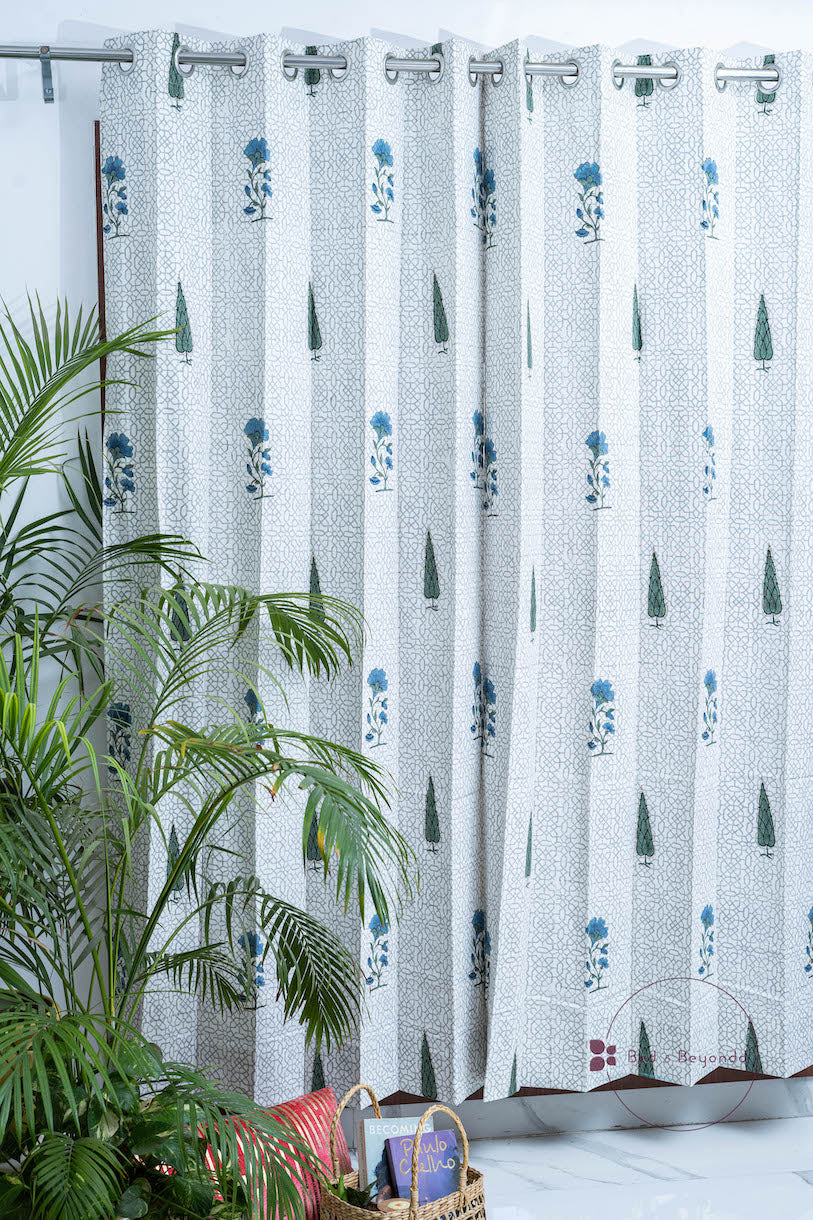 NEEL KAMAL HANDBLOCK PRINTED CURTAIN