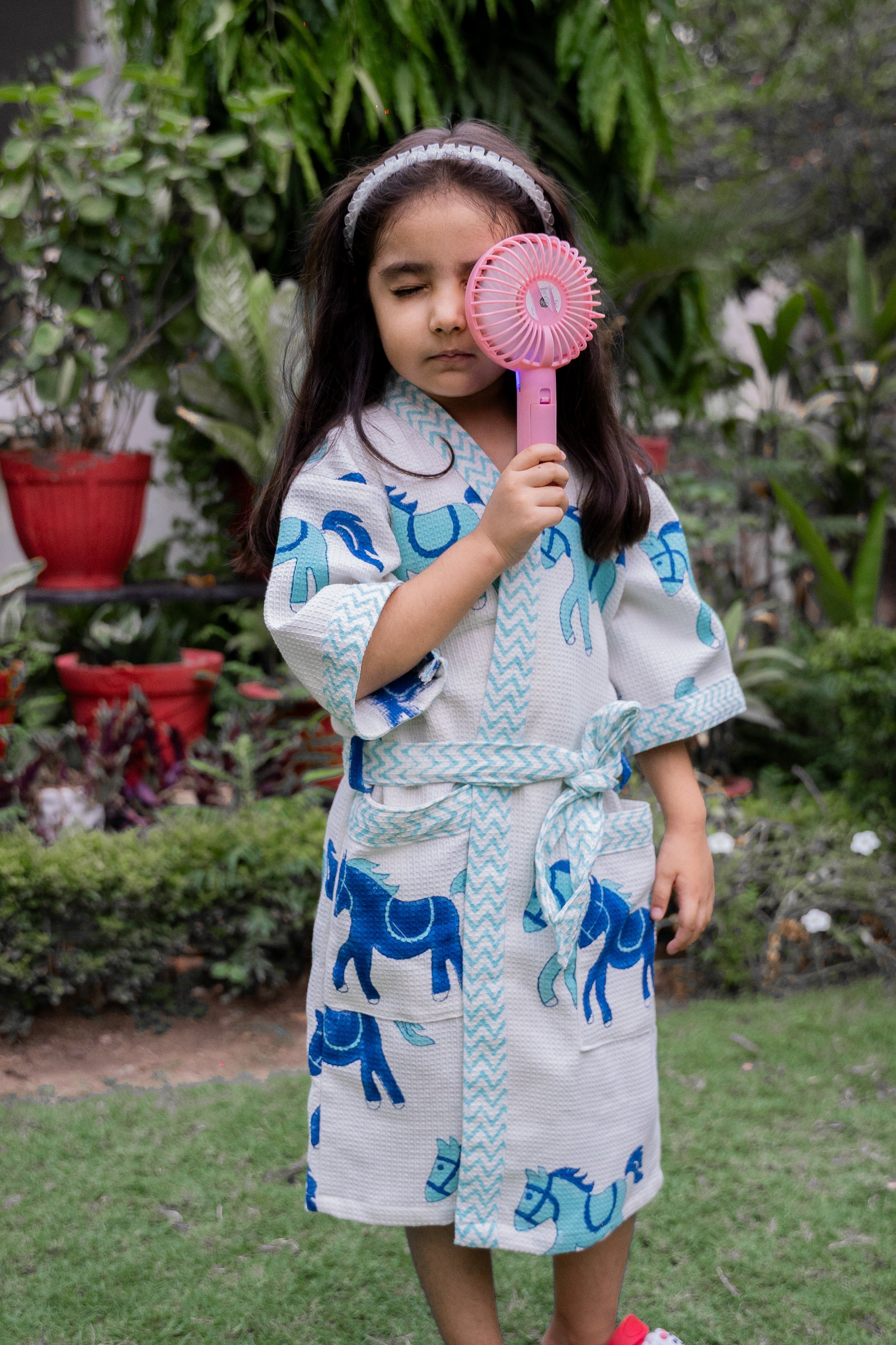 BLOCK PRINTED KIDS BATHROBES