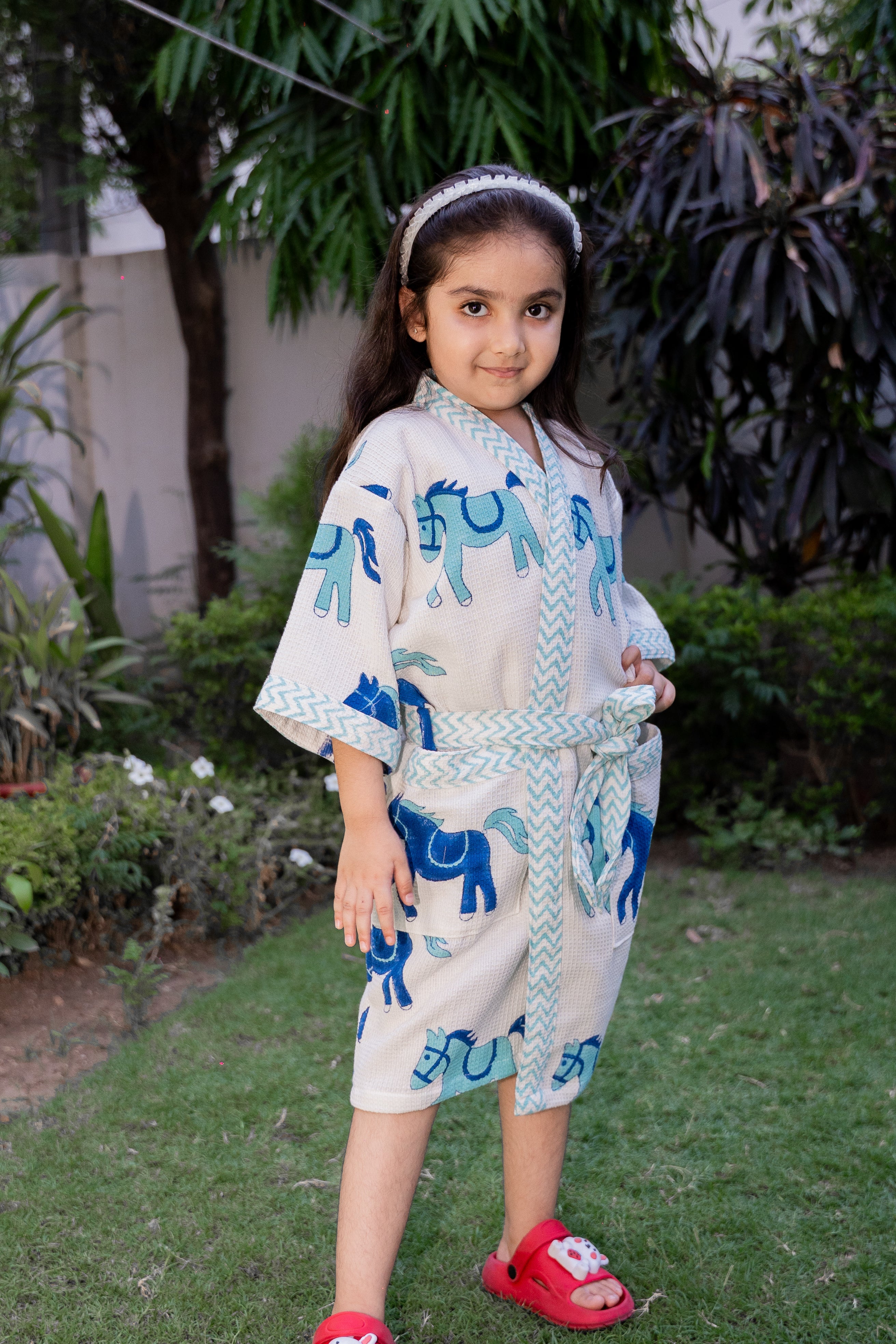 BLOCK PRINTED KIDS BATHROBES
