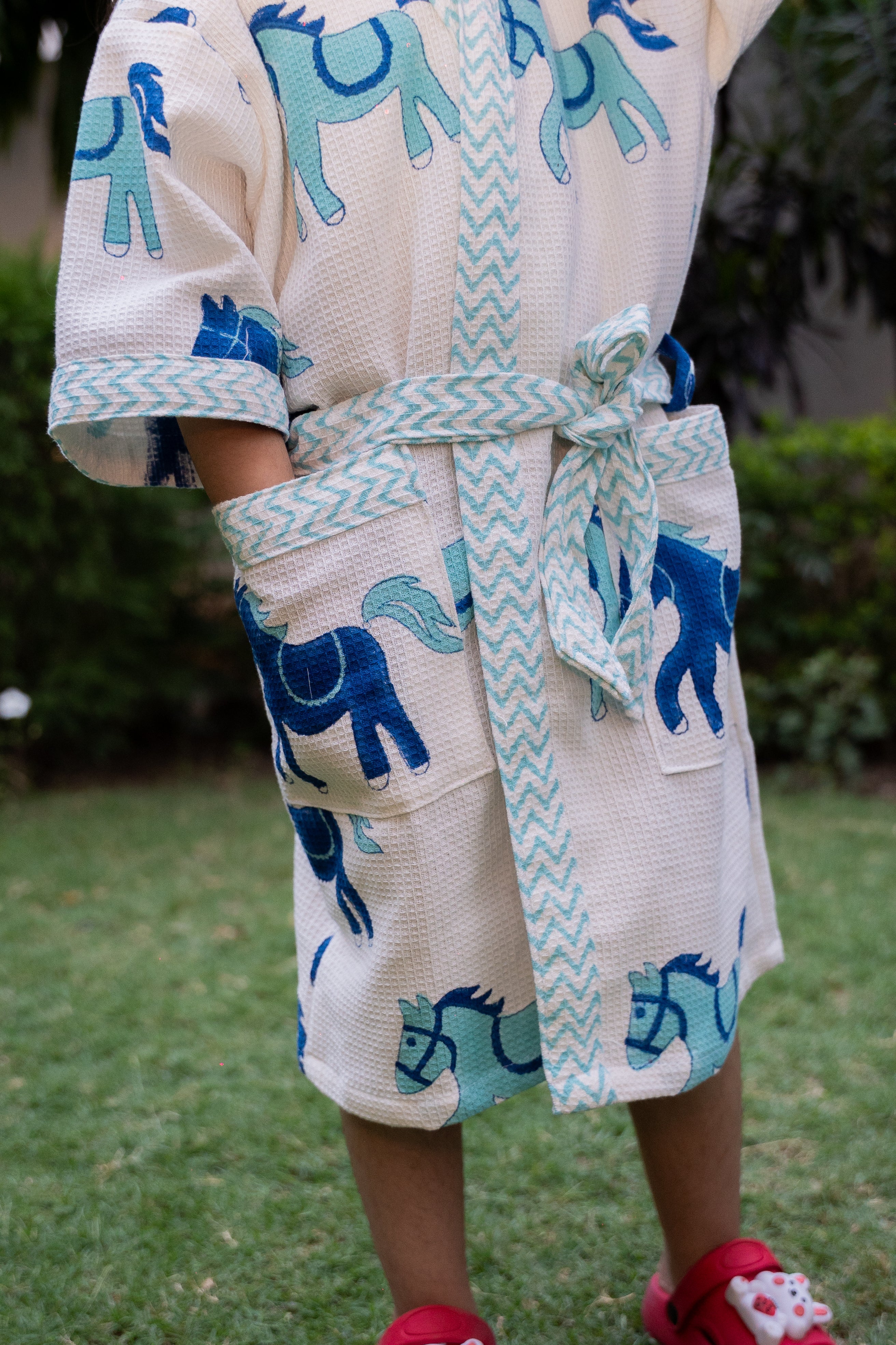 BLOCK PRINTED KIDS BATHROBES