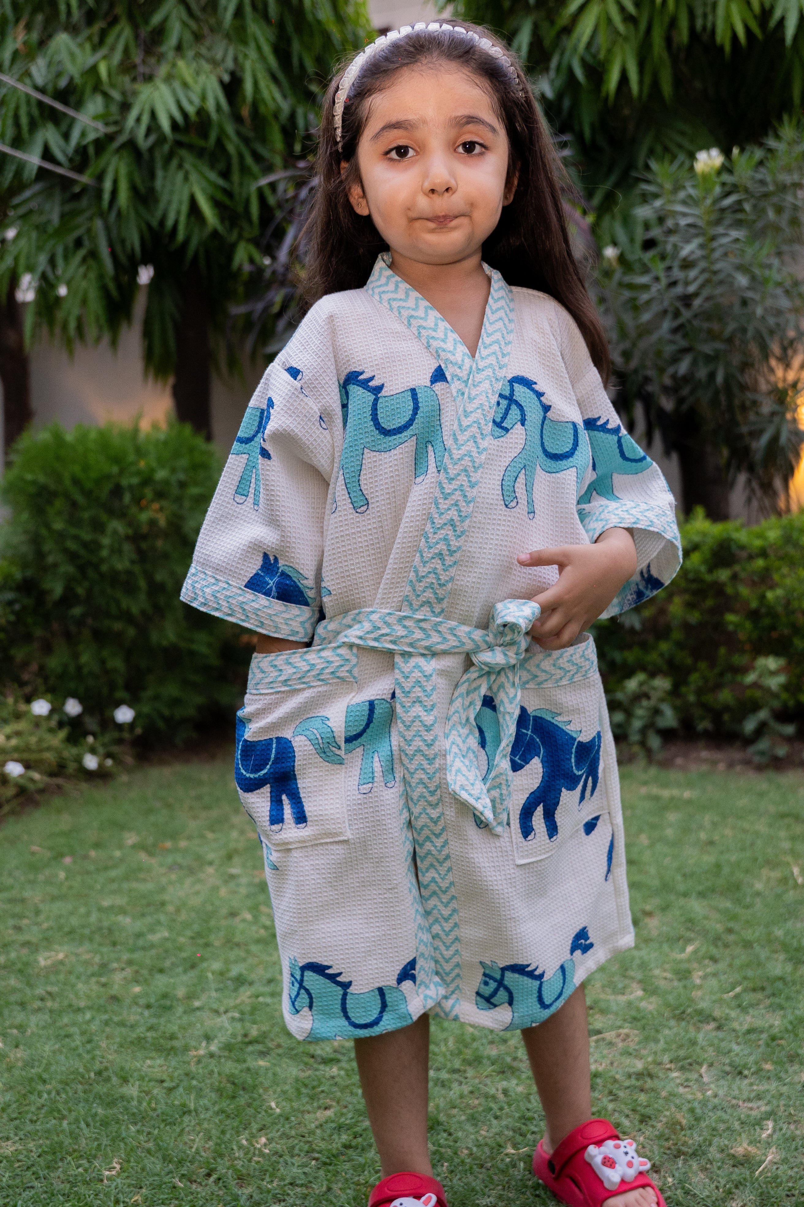 BLOCK PRINTED KIDS BATHROBES