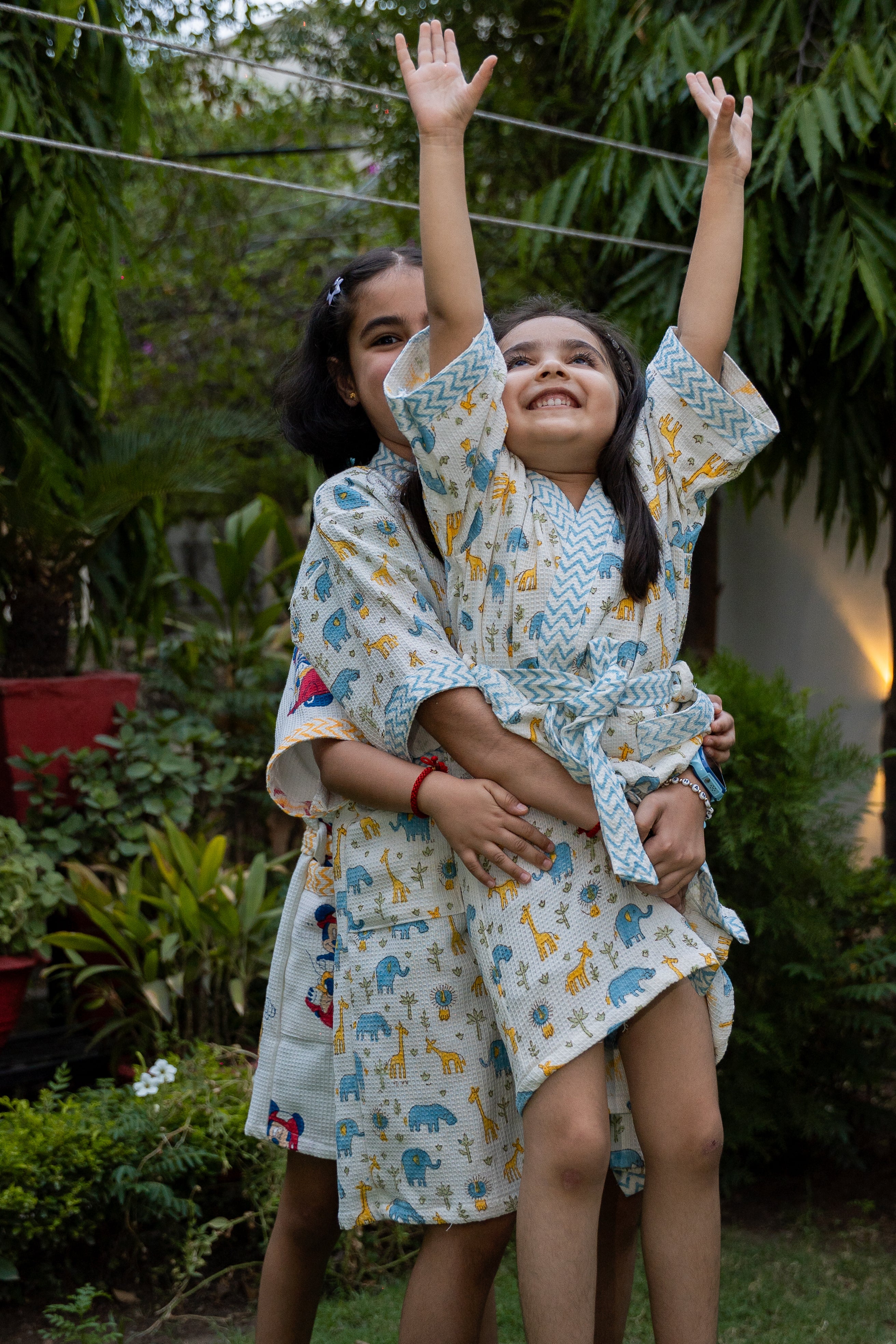 BLOCK PRINTED KIDS BATHROBES