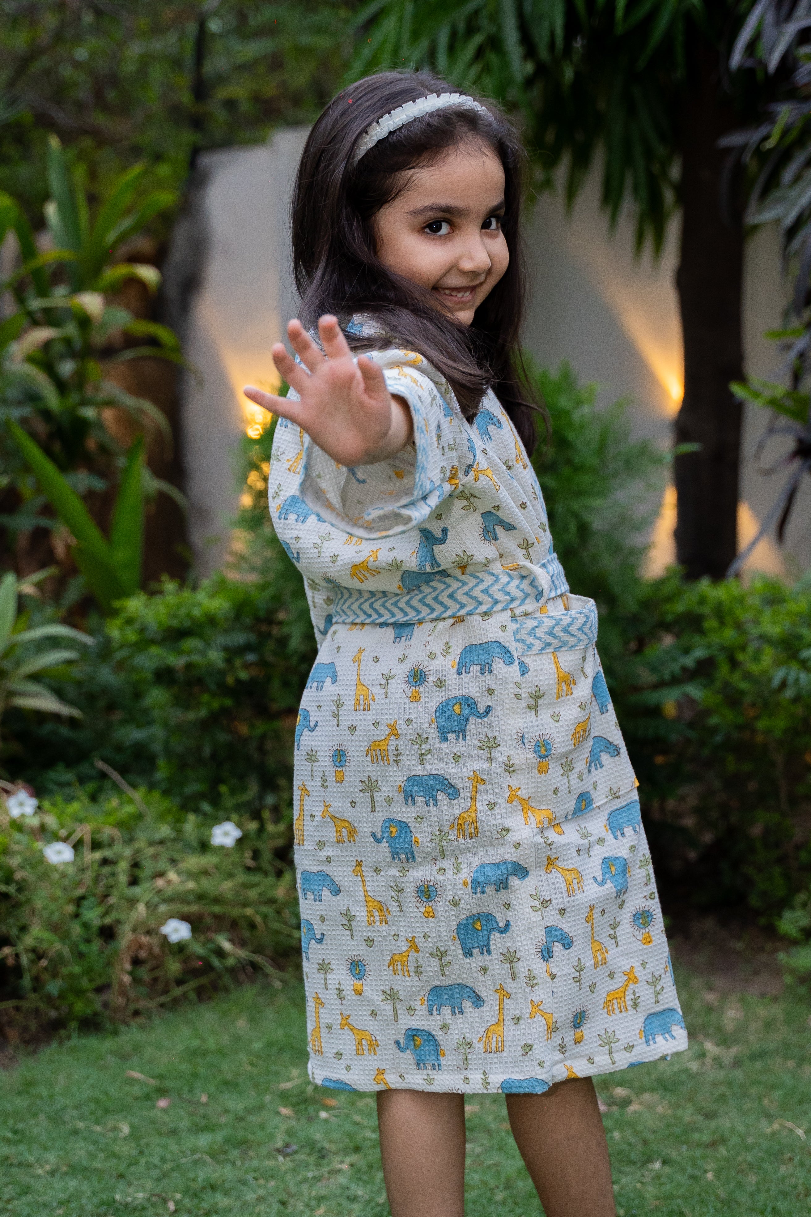 BLOCK PRINTED KIDS BATHROBES