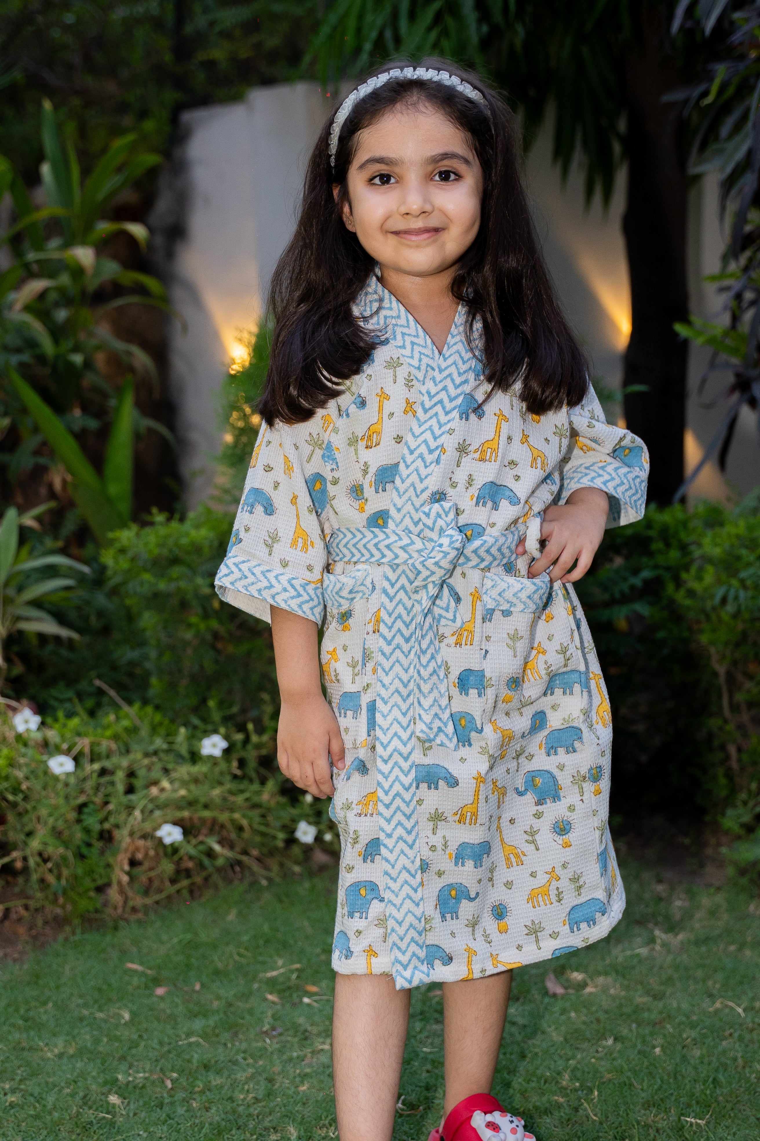 BLOCK PRINTED KIDS BATHROBES