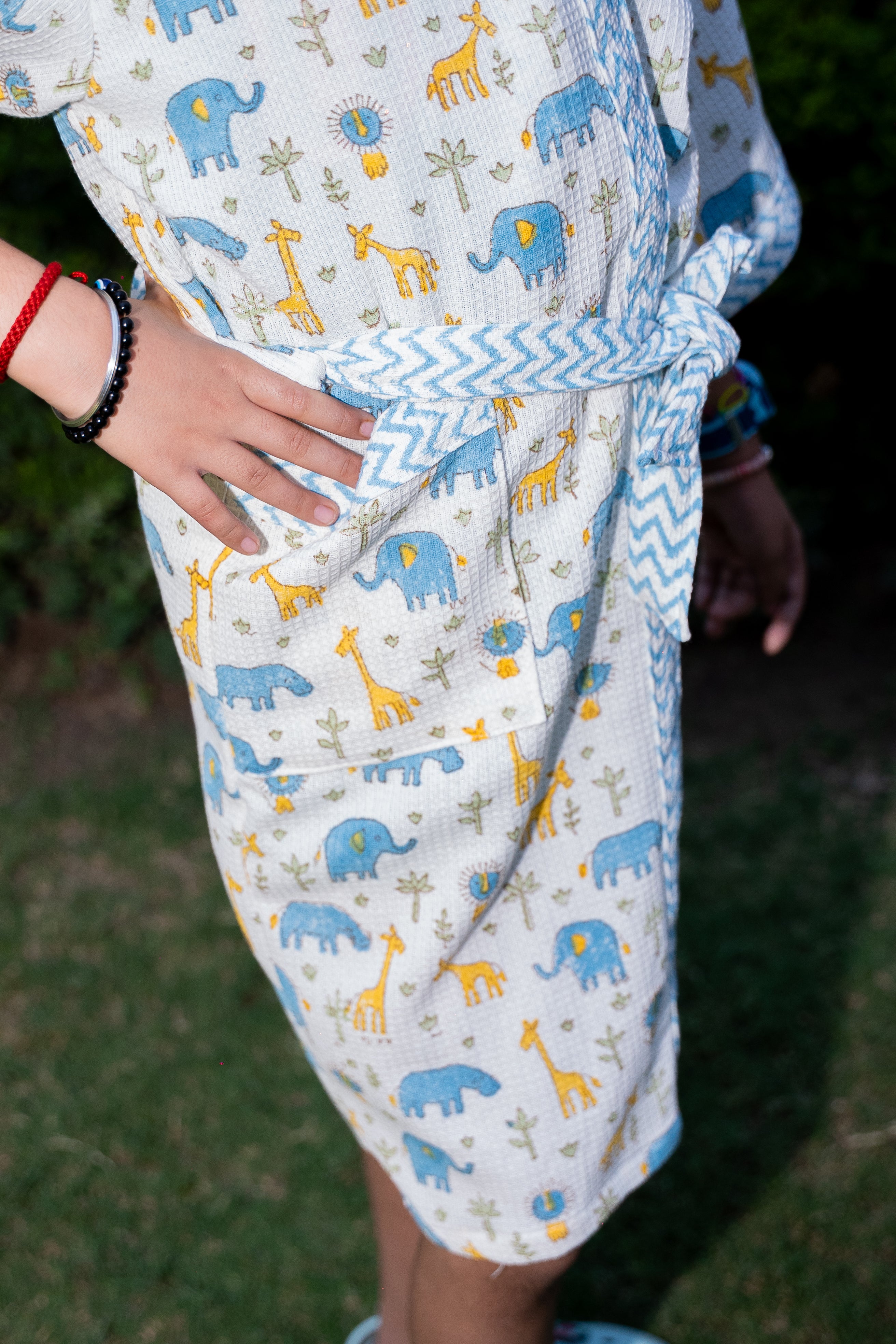 BLOCK PRINTED KIDS BATHROBES