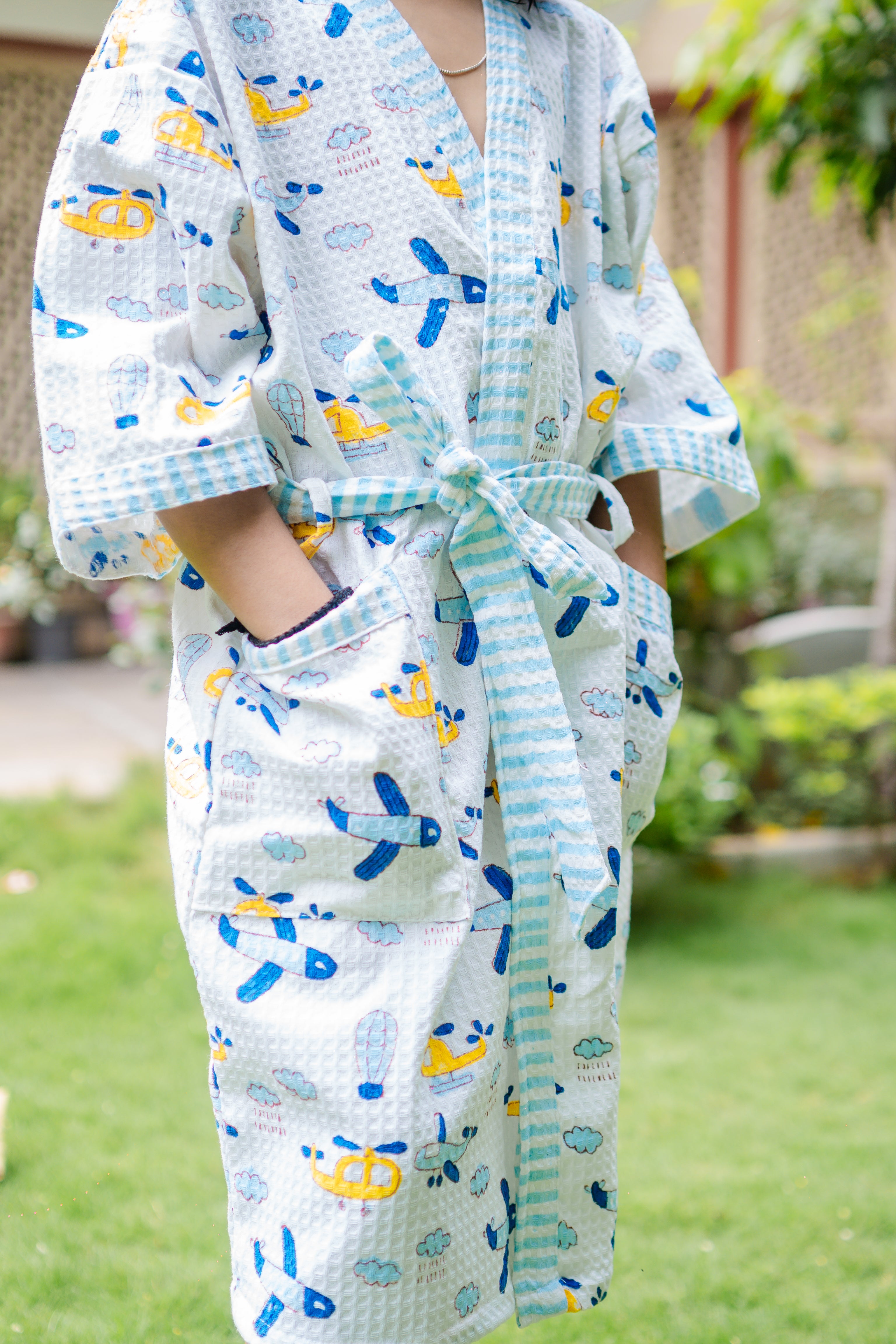 BLOCK PRINTED KIDS BATHROBES